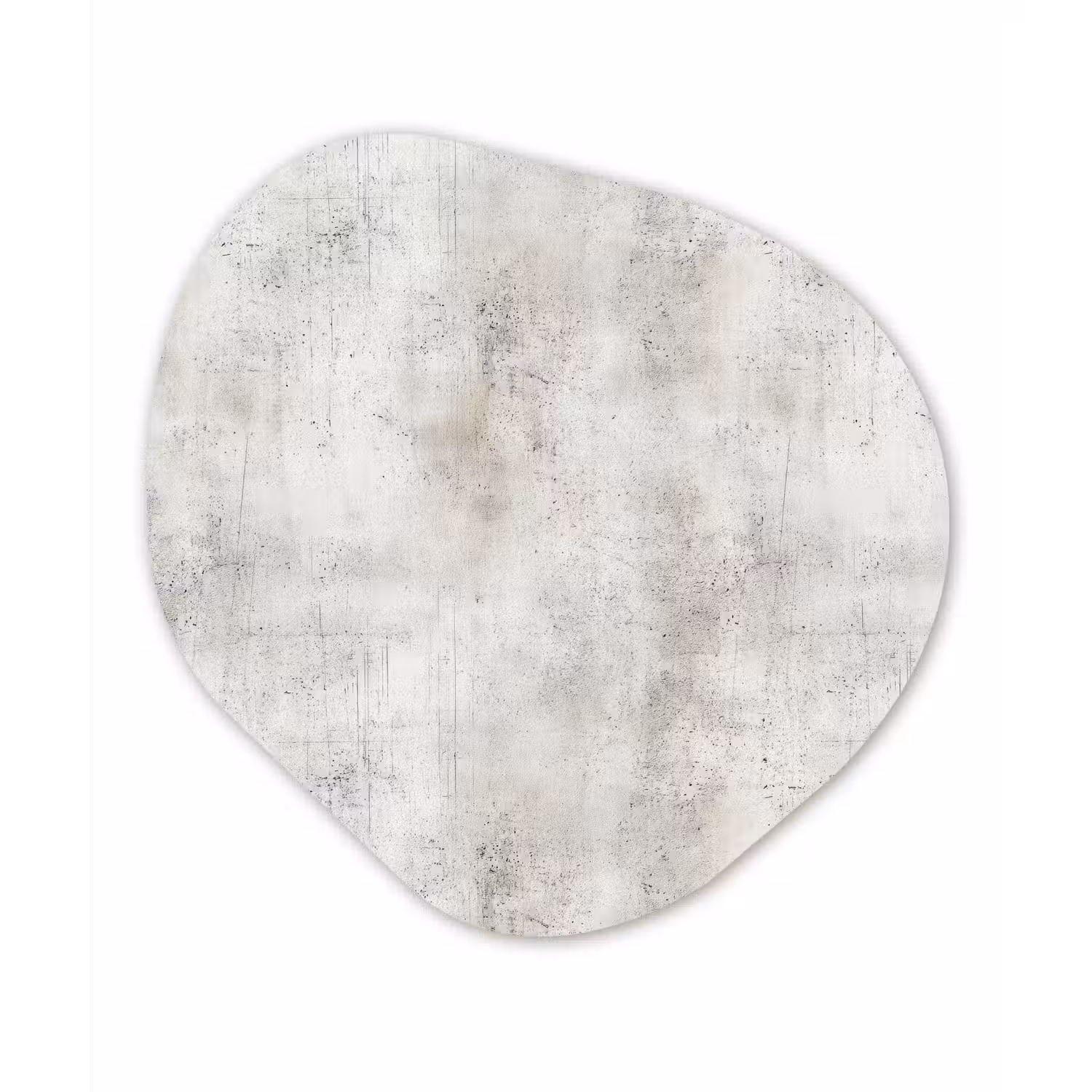 Grijs - Beton - Verweerd Wandcirkel Organisch Forex 3mm klein 629 -3d