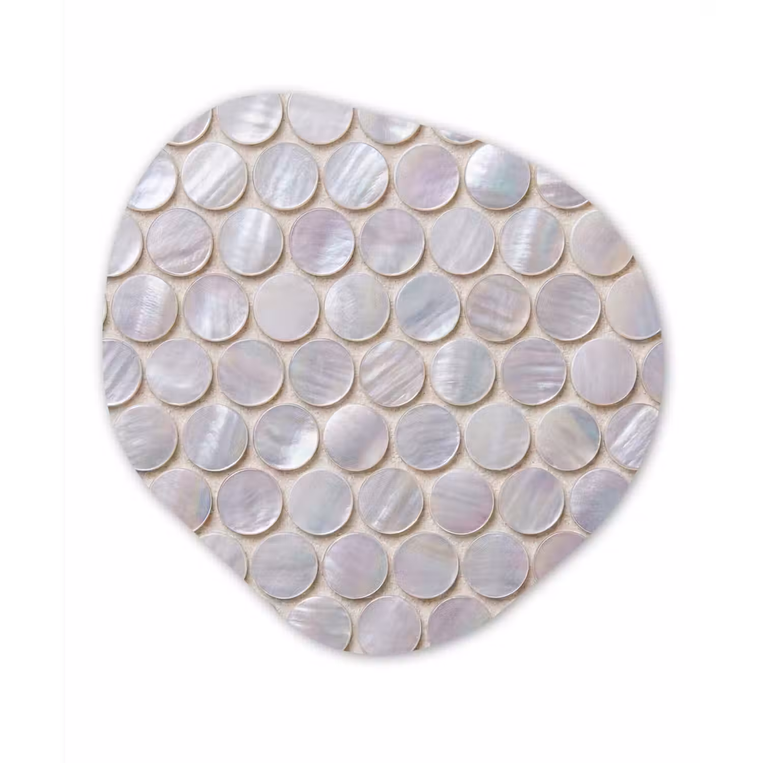 Patroon - Cirkels - Abstract - Modern - Wit Wandcirkel Organisch Forex 3mm klein -3d