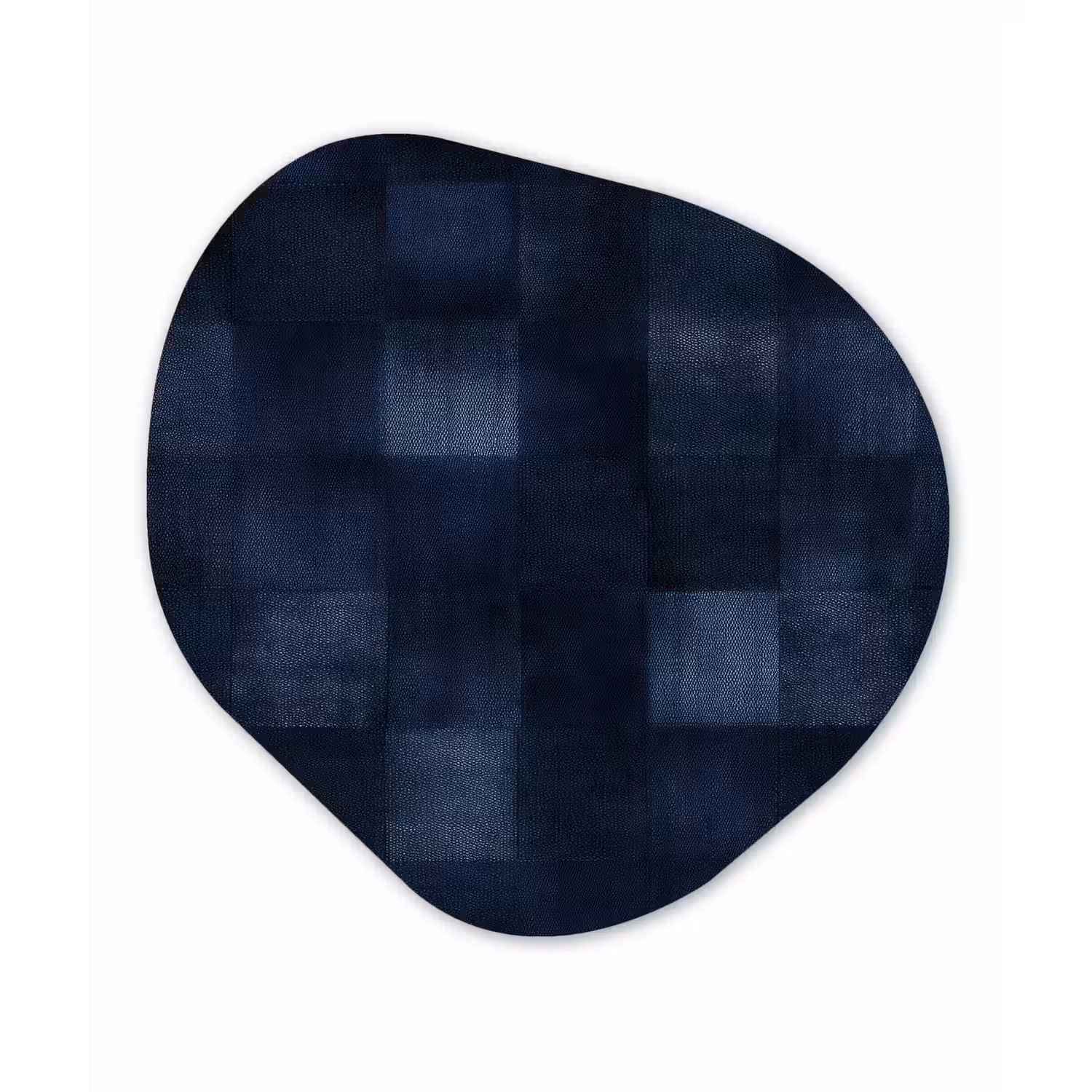 Patroon - Ruit - Marineblauw Wandcirkel Organisch Forex 3mm klein 629 -3d