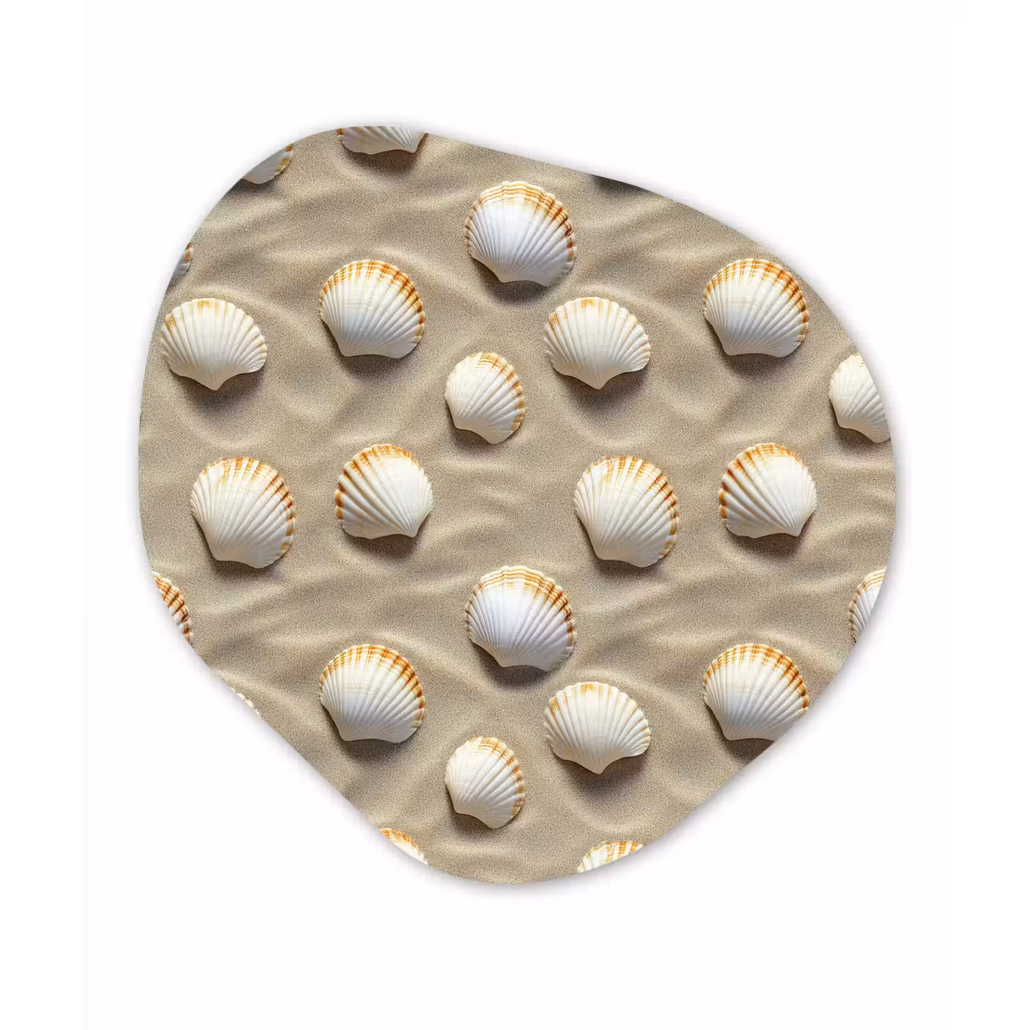 Schelpen - Zand - Maritiem Wandcirkel Organisch Forex 3mm klein 629 -3d