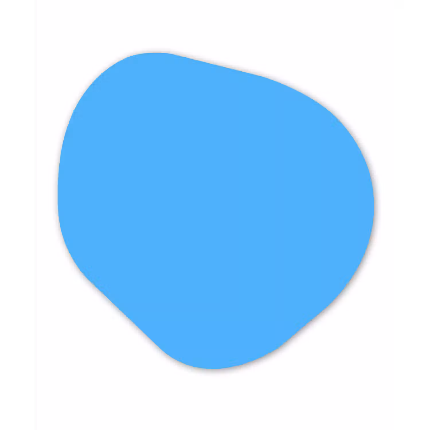 Sky - Blue - Blauw Wandcirkel Organisch Forex 3mm klein 629 -3d