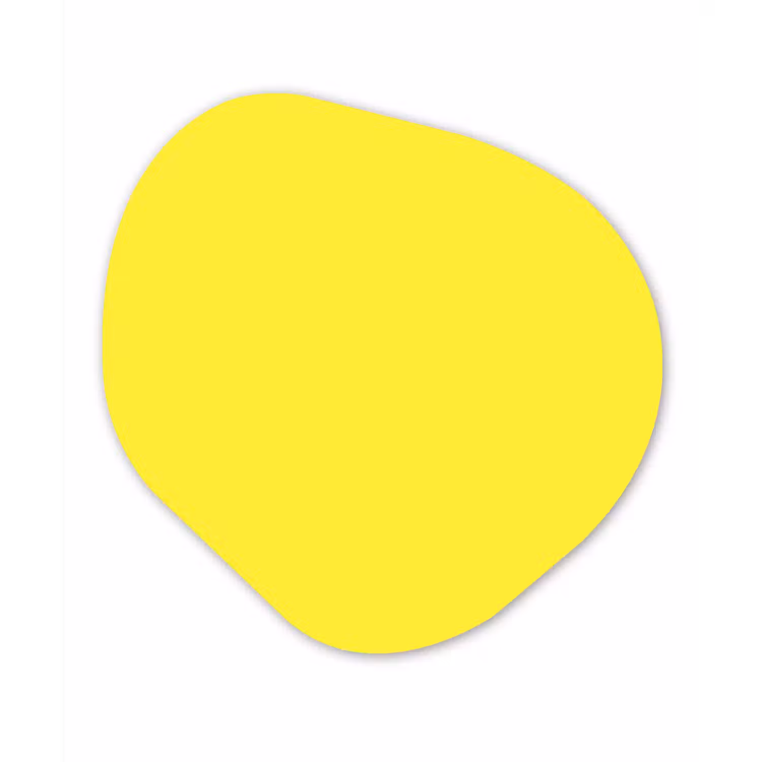 Soft - Custard - Geel Wandcirkel Organisch Forex 3mm klein 629 -3d