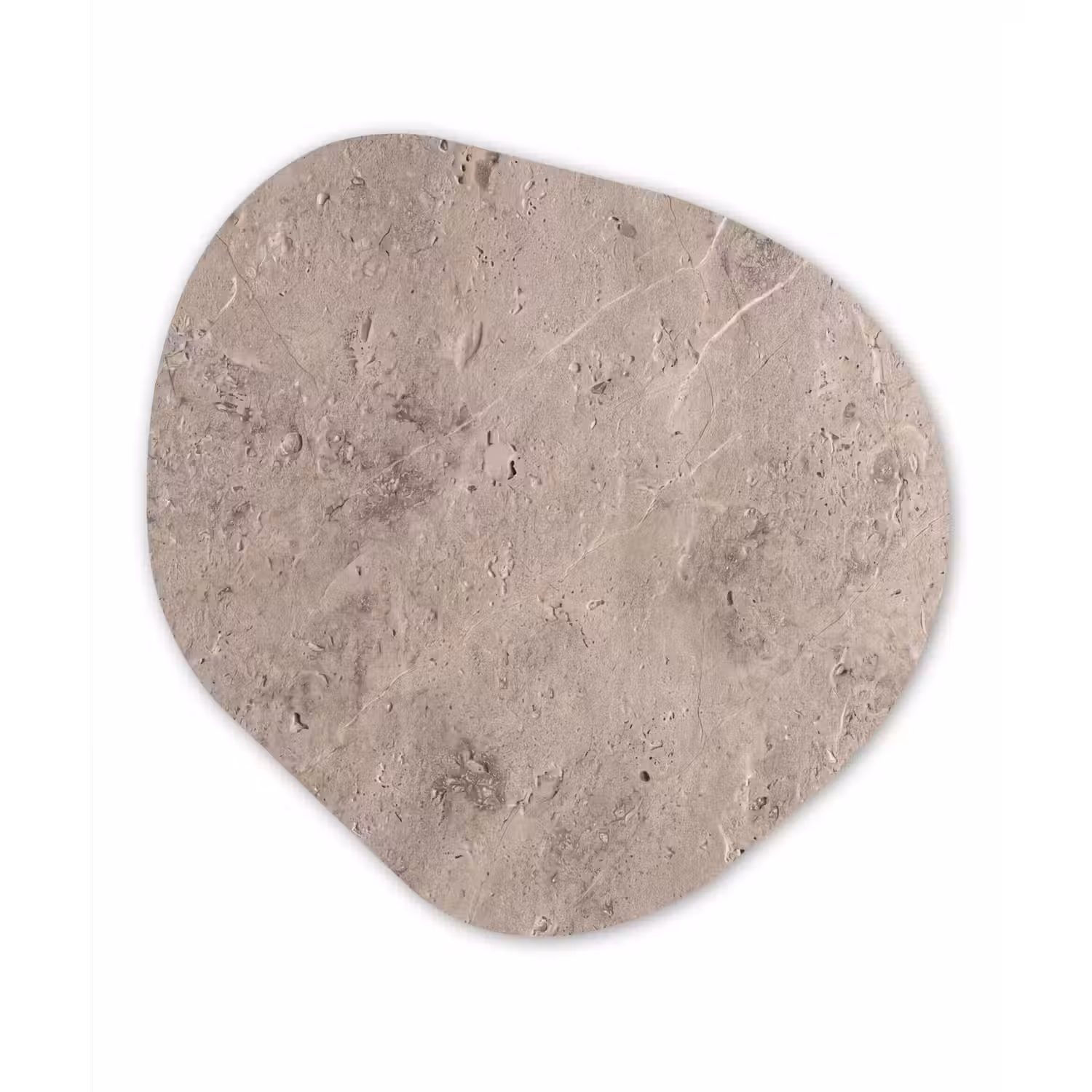 Textuur - Steen - Patroon - Rustiek - Beige Wandcirkel Organisch Forex 3mm klein -3d