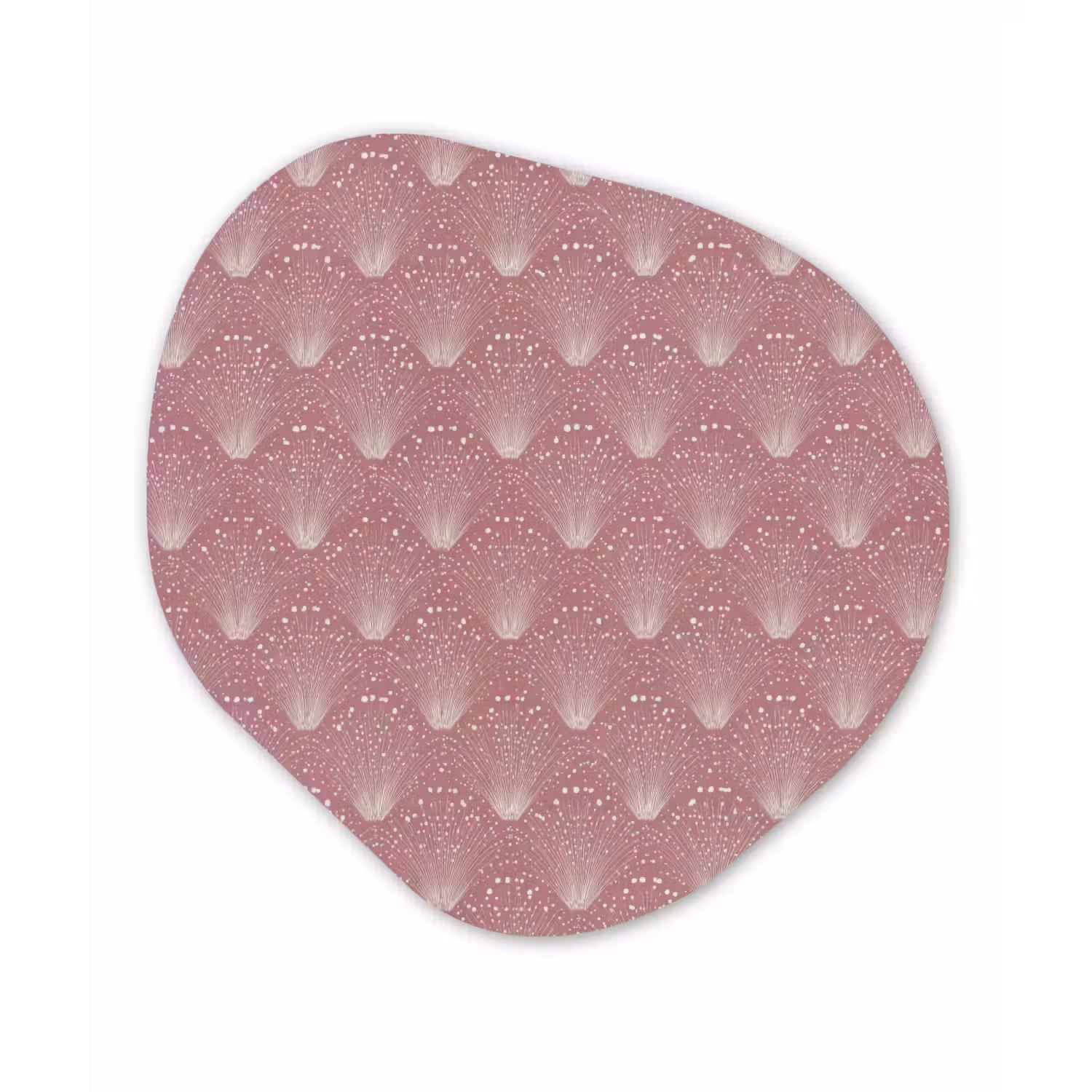 Trendy - Patroon - Roze Wandcirkel Organisch Forex 3mm klein 629 -3d