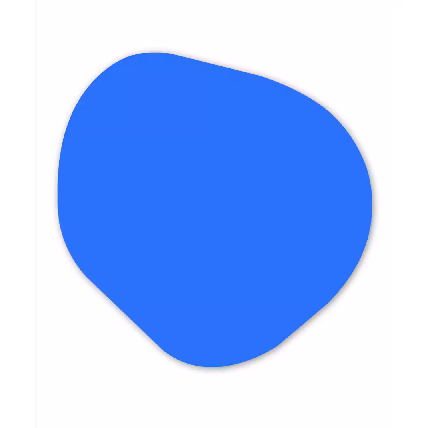 Vivid - Cobalt - Blauw Wandcirkel Organisch Forex 3mm klein 629 -3d