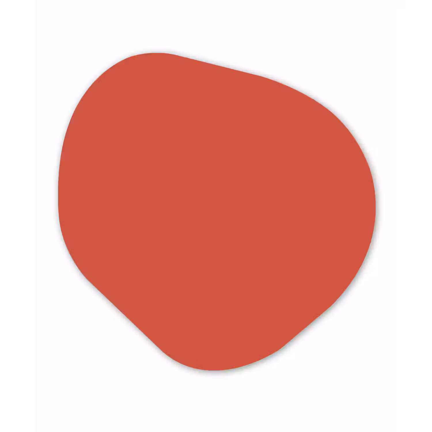 Brick - Red - Rood Wandcirkel Organisch Aluminium middel 851 -3d