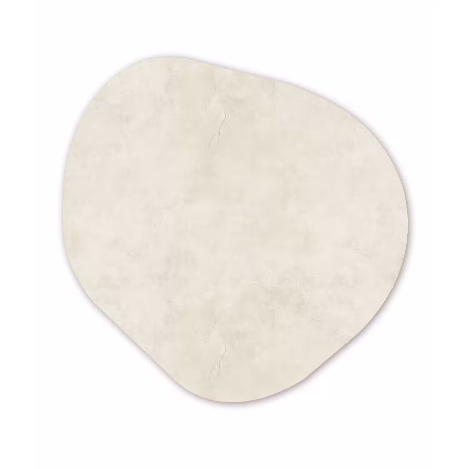 Crème - Egaal - Beton Wandcirkel Organisch Aluminium middel 851 -3d