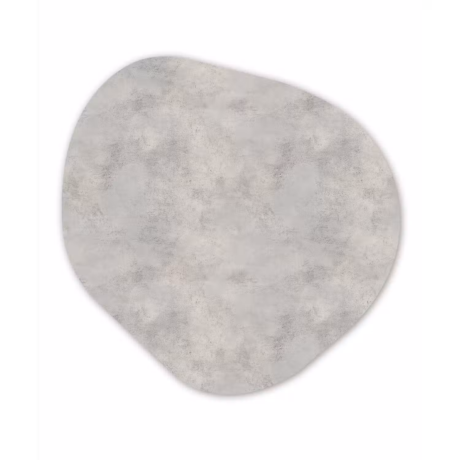 Grijs - Beton - Industrieel Wandcirkel Organisch Aluminium middel 851 -3d