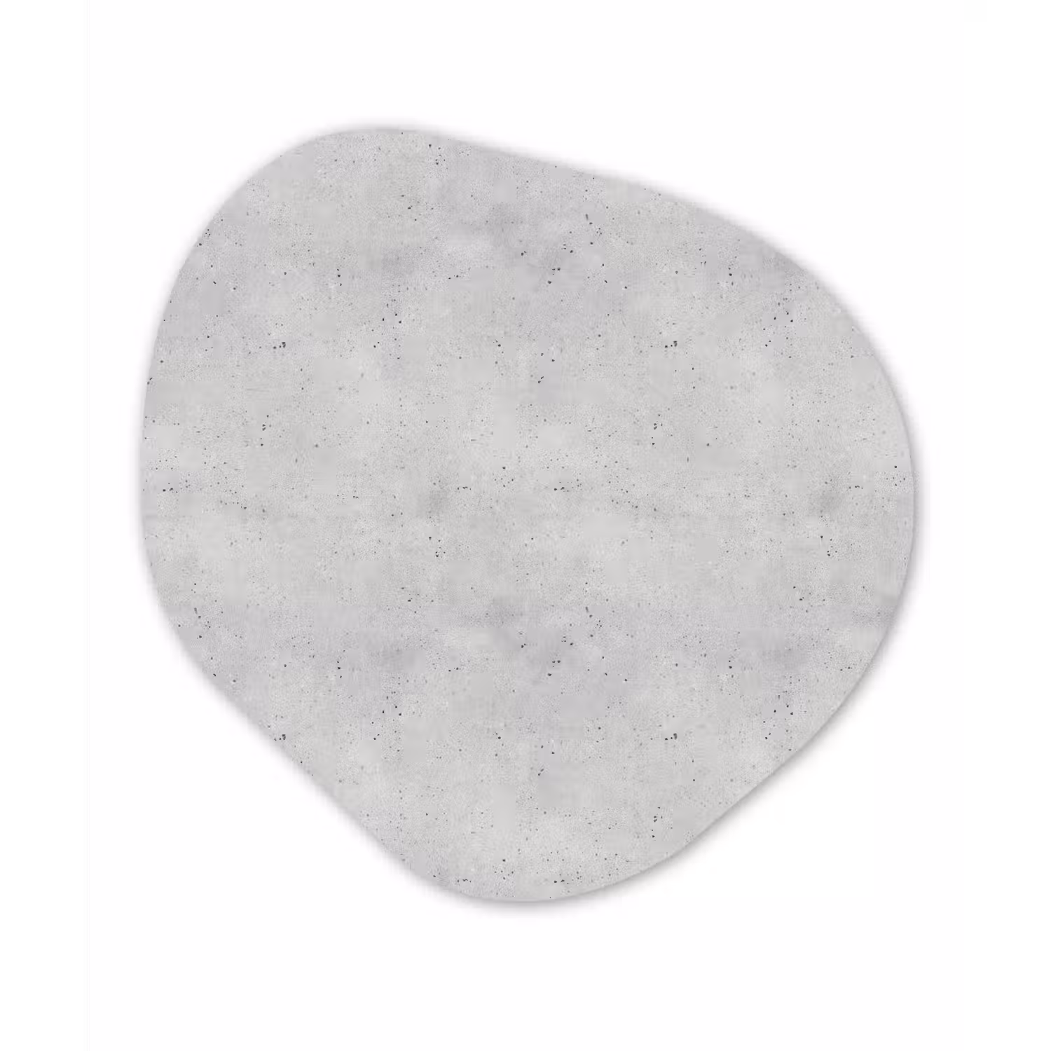 Grijs - Beton - Neutraal Wandcirkel Organisch Aluminium middel 851 -3d