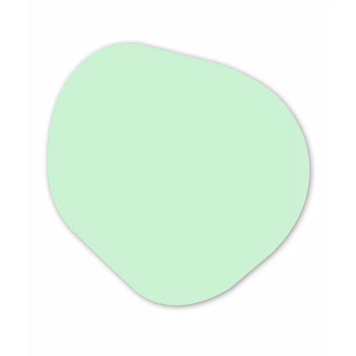 Pale - Mint - Groen Wandcirkel Organisch Aluminium middel 851 -3d
