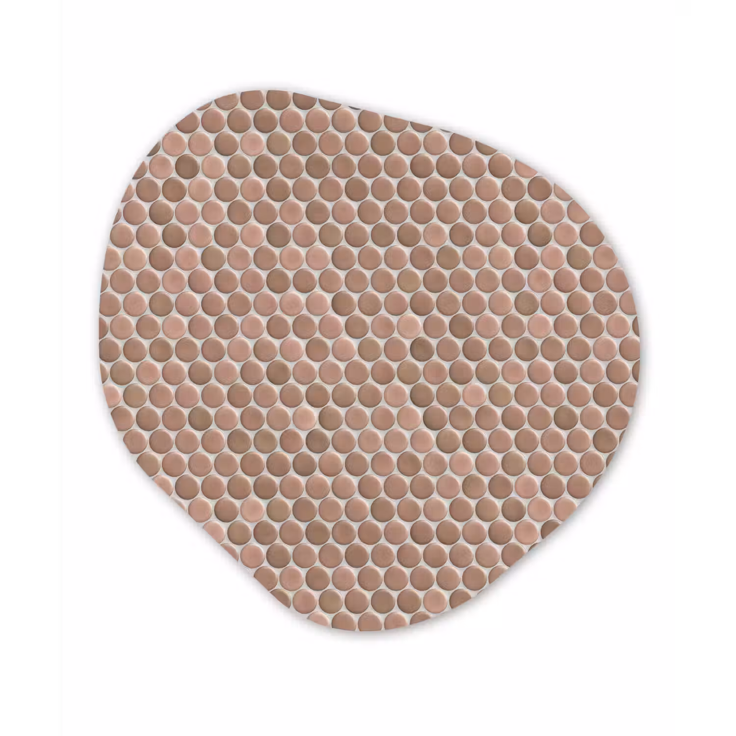 Penny - Mozaïek - Oudroze - Terracotta Wandcirkel Organisch Aluminium middel 851 -3d