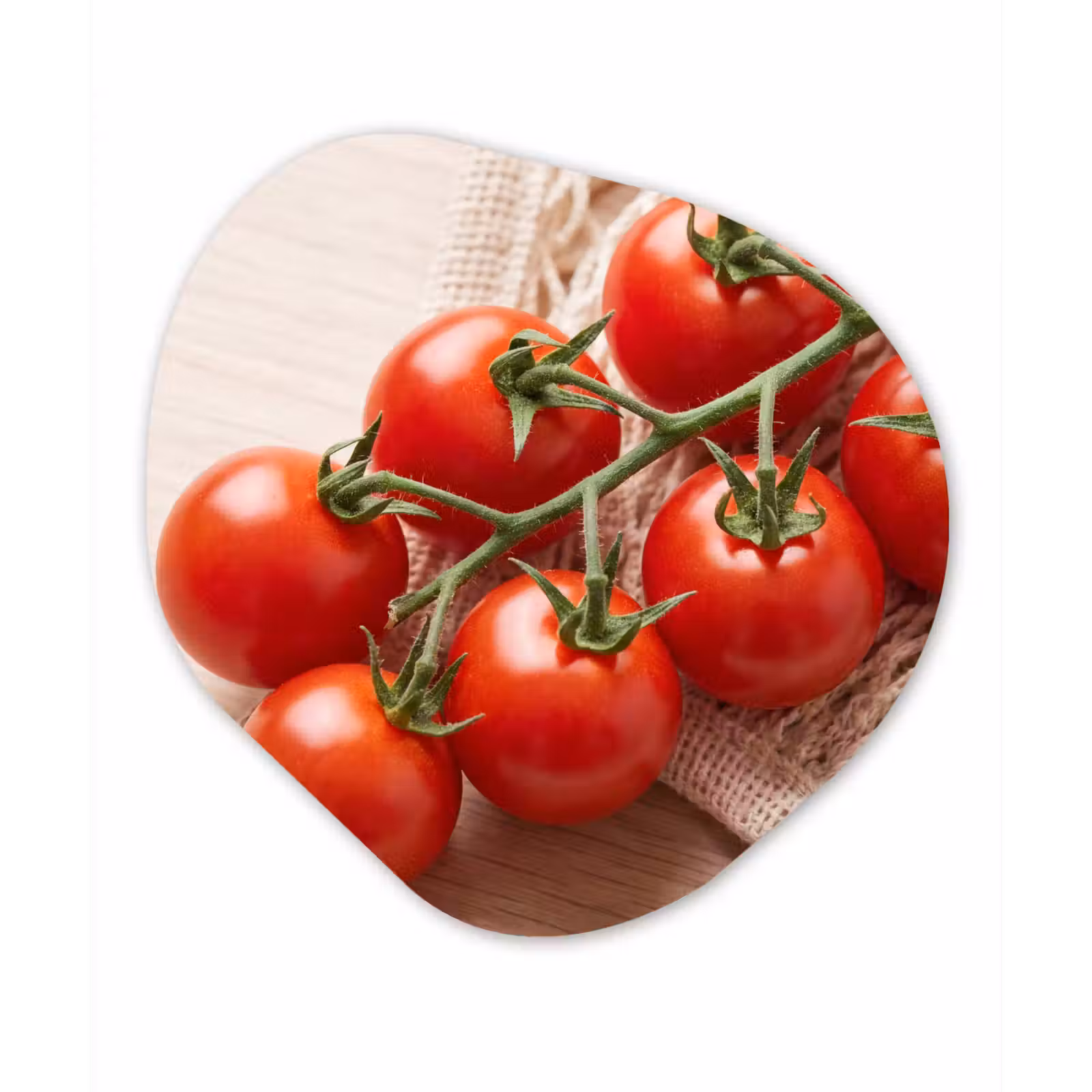 Organic painting - Aluminum -. Tomatoes - Fresh - Food - Tomaten - Vers - Eten Wandcirkel Organisch Aluminium middel