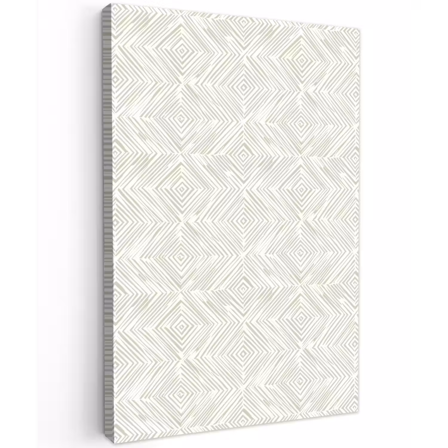 Abstract - Ruiten - Beige Tuinposter op houten frame 2 cm dik klein 841 -3d