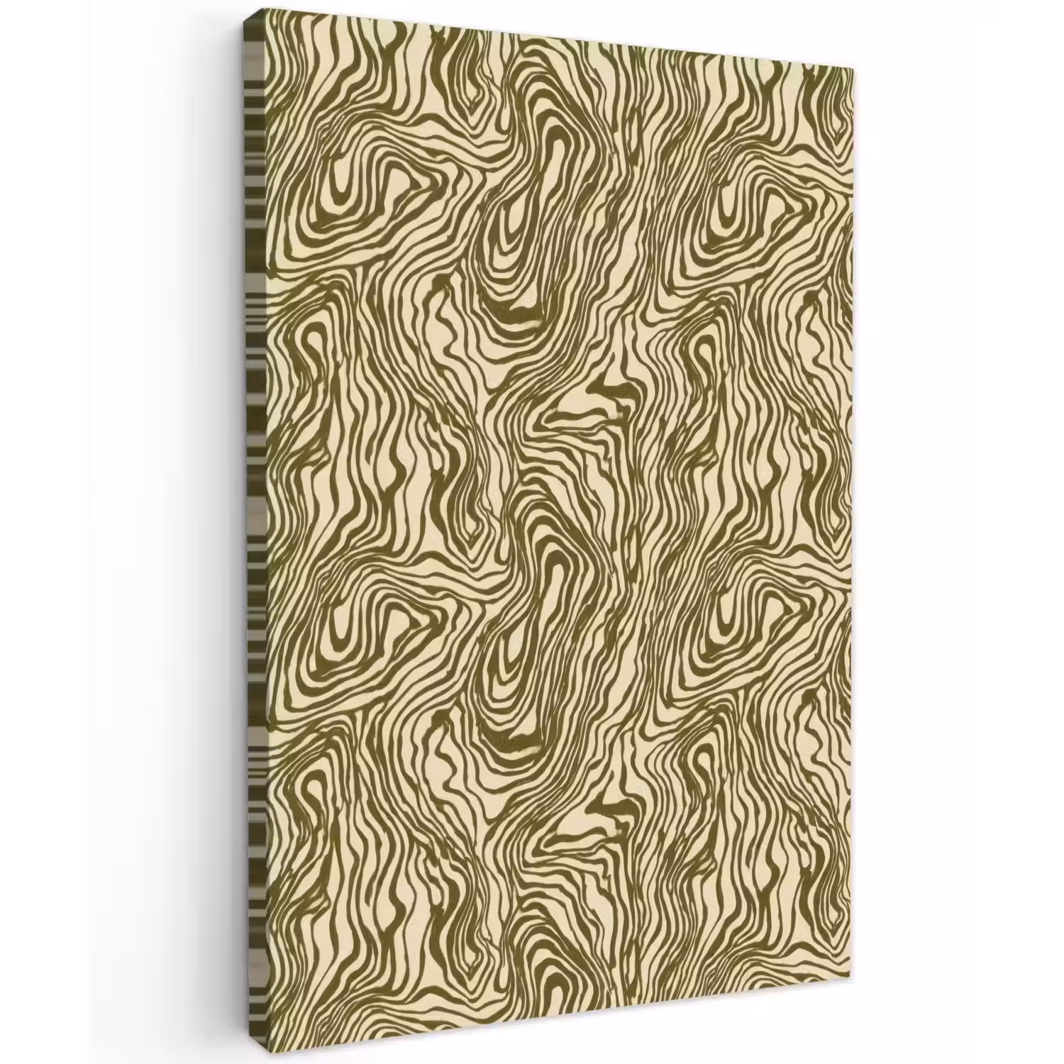 Abstract - Marmer - Groen Tuinposter op houten frame 2 cm dik klein 841 -3d