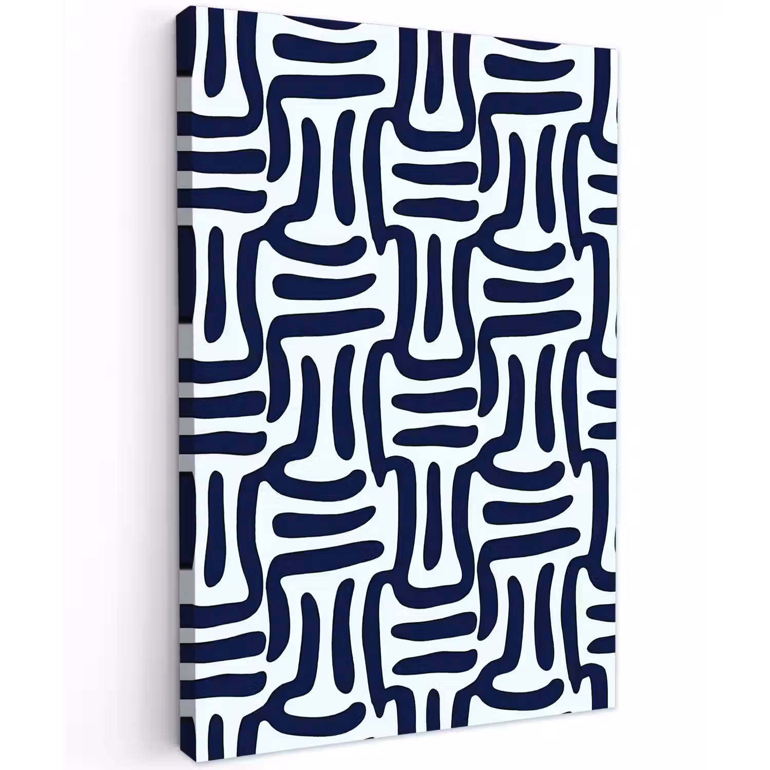 Abstract - Modern - Blauw Tuinposter op houten frame 2 cm dik klein 841 -3d