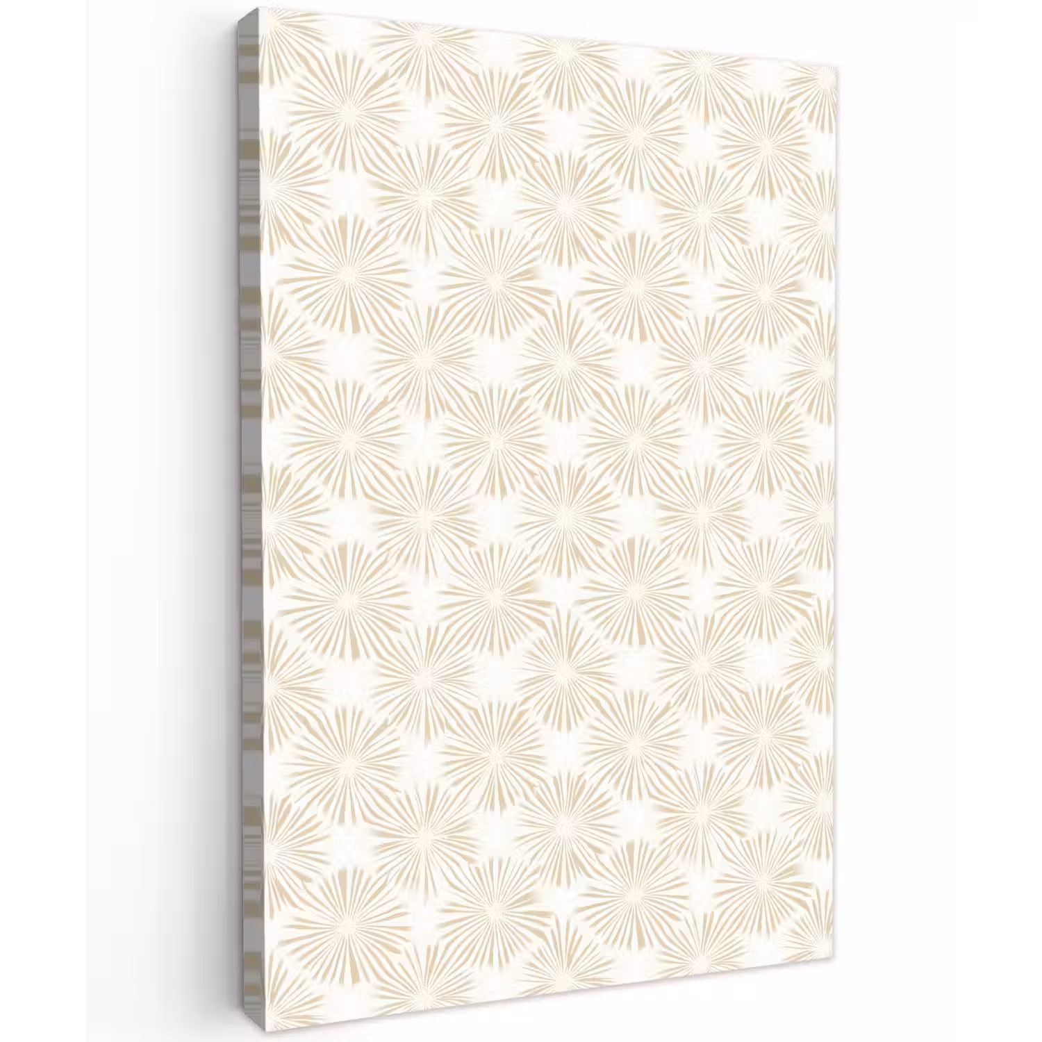 Abstract - Motief - Beige Tuinposter op houten frame 2 cm dik klein 841 -3d