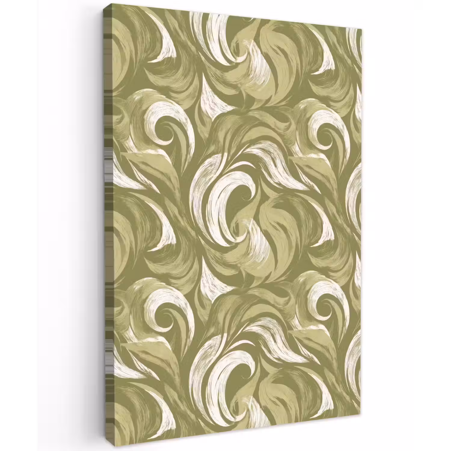 Abstract - Textuur - Groen Tuinposter op houten frame 2 cm dik klein 841 -3d