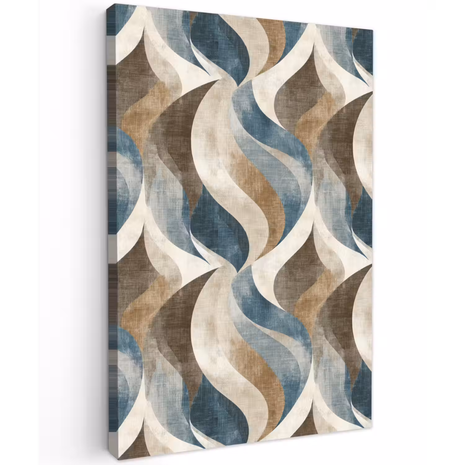 Abstract - Golven - Kleurrijk Tuinposter op houten frame 2 cm dik klein 841 -3d