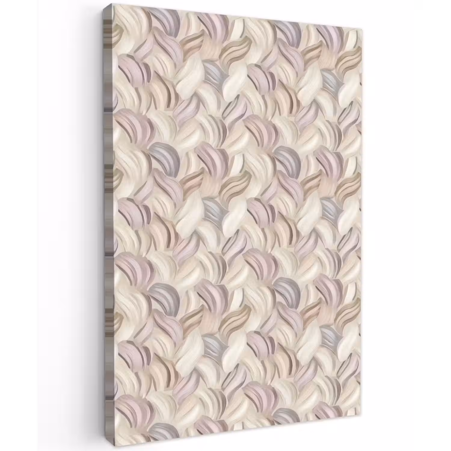 Abstract - Golvend - Pastel Tuinposter op houten frame 2 cm dik klein 841 -3d
