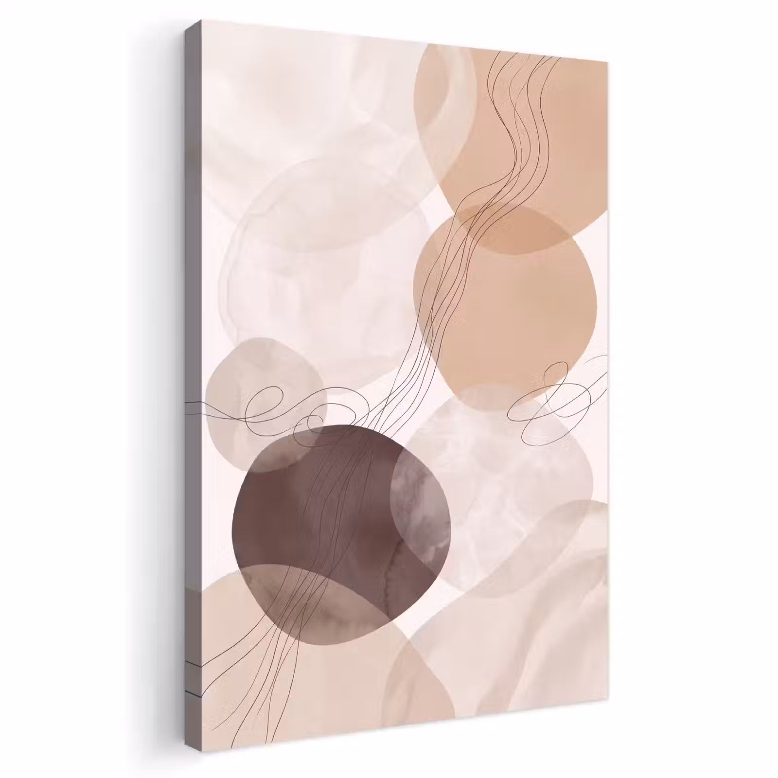 Outdoor Canvas Print - Abstraction - Beige - Modern - Abstractie - Beige - Modern Tuinposter op houten frame 2 cm dik klein