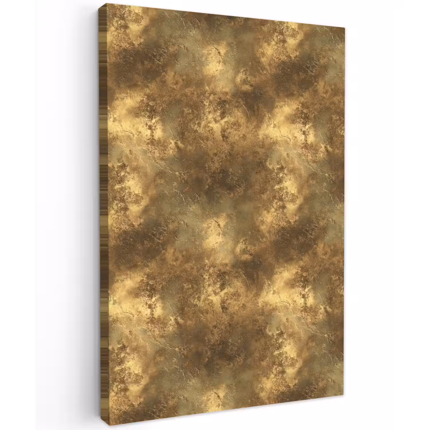 Antiek - Metaallook - Goud Tuinposter op houten frame 2 cm dik klein 841 -3d