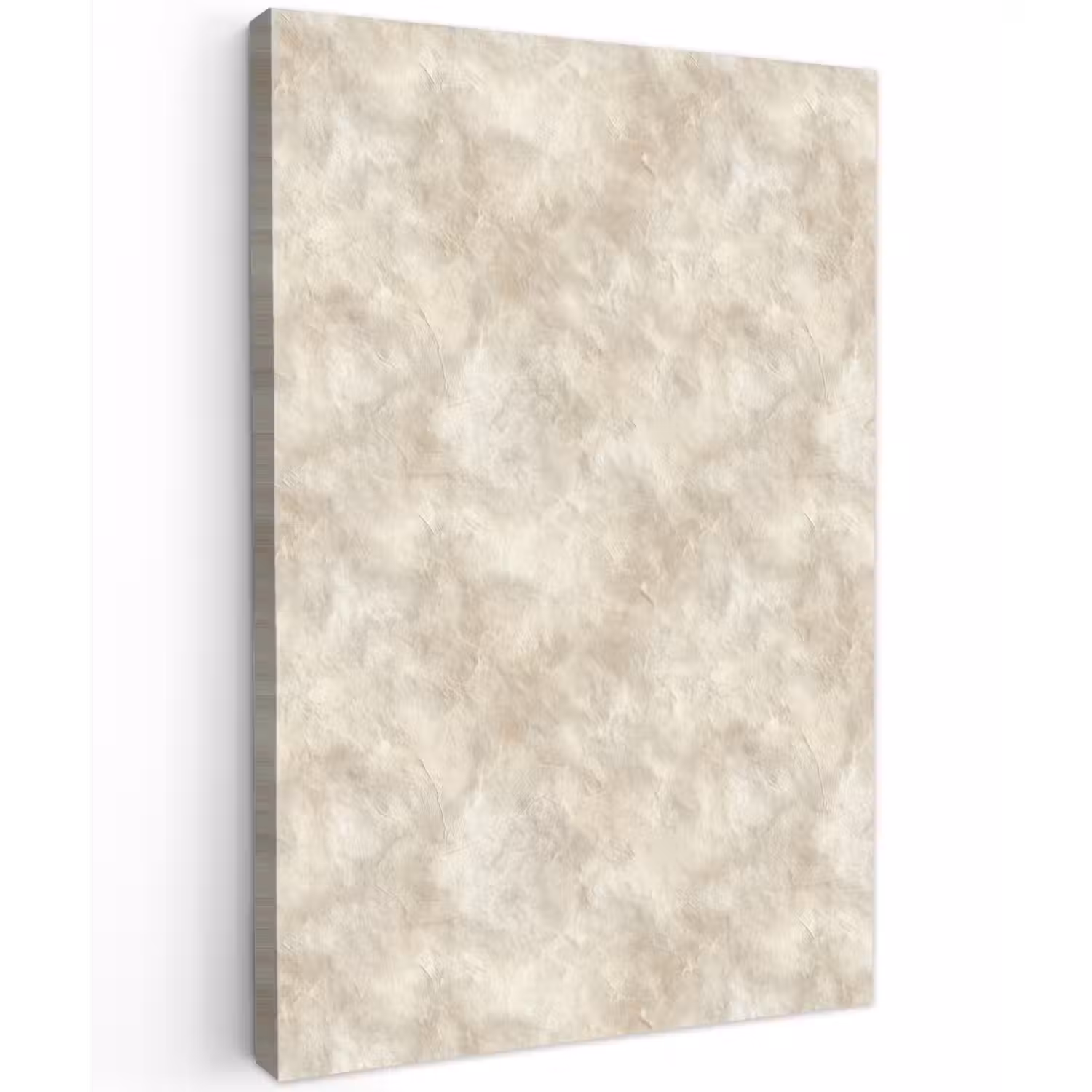 Beige - Reliëfstructuur - Natuursteen Tuinposter op houten frame 2 cm dik klein 841 -3d