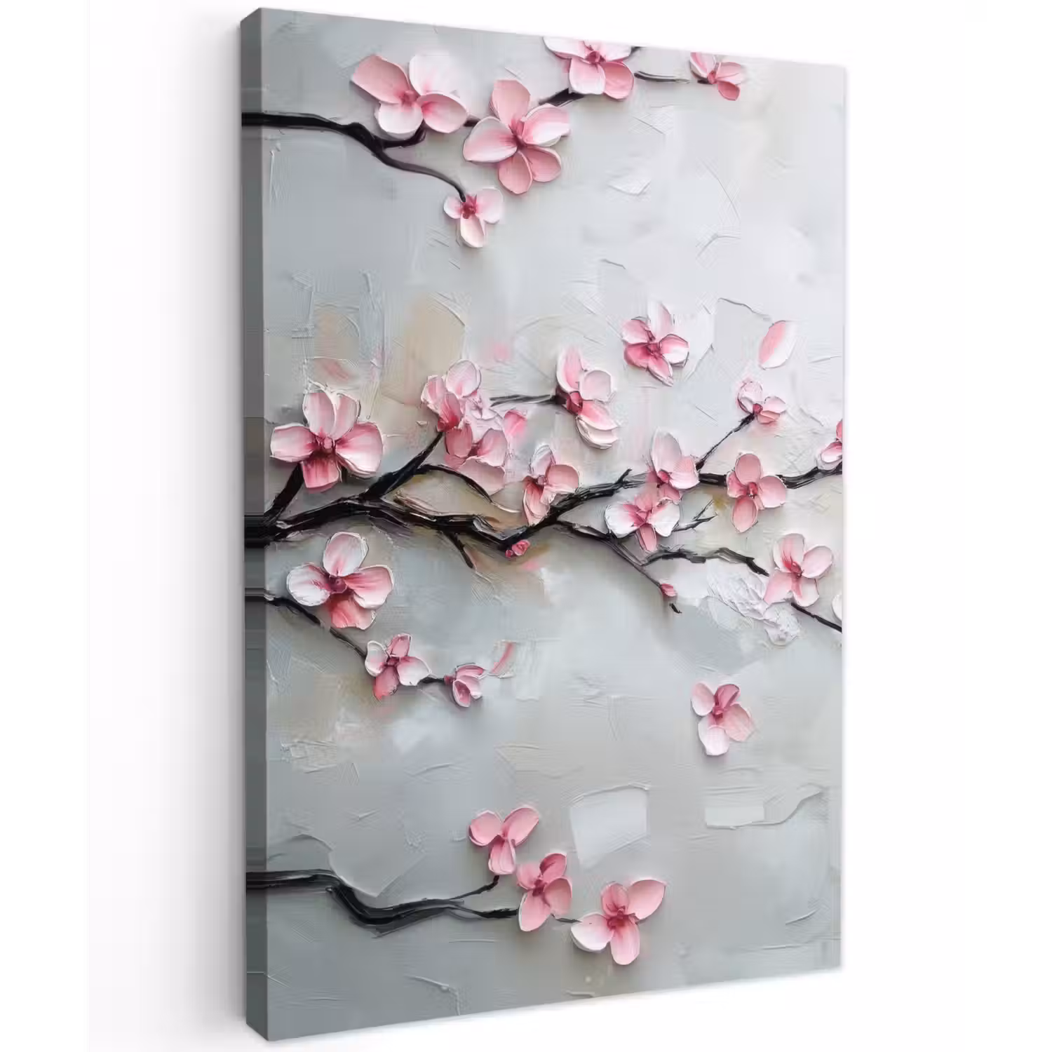 Bloesem - Kunstzinnig - Roze - Sakura Tuinposter op houten frame 2 cm dik klein -3d