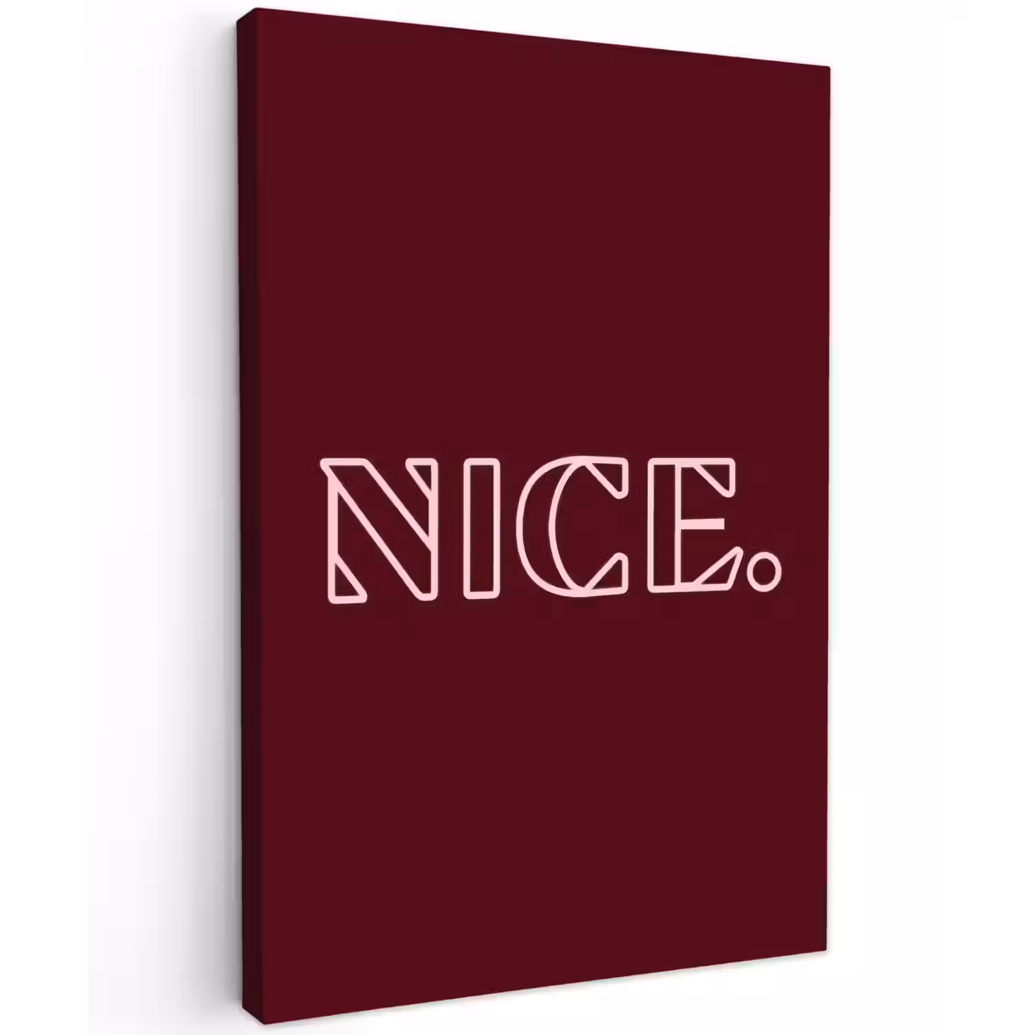 Bordeaux - Nice - minimalistisch Tuinposter op houten frame 2 cm dik klein -3d