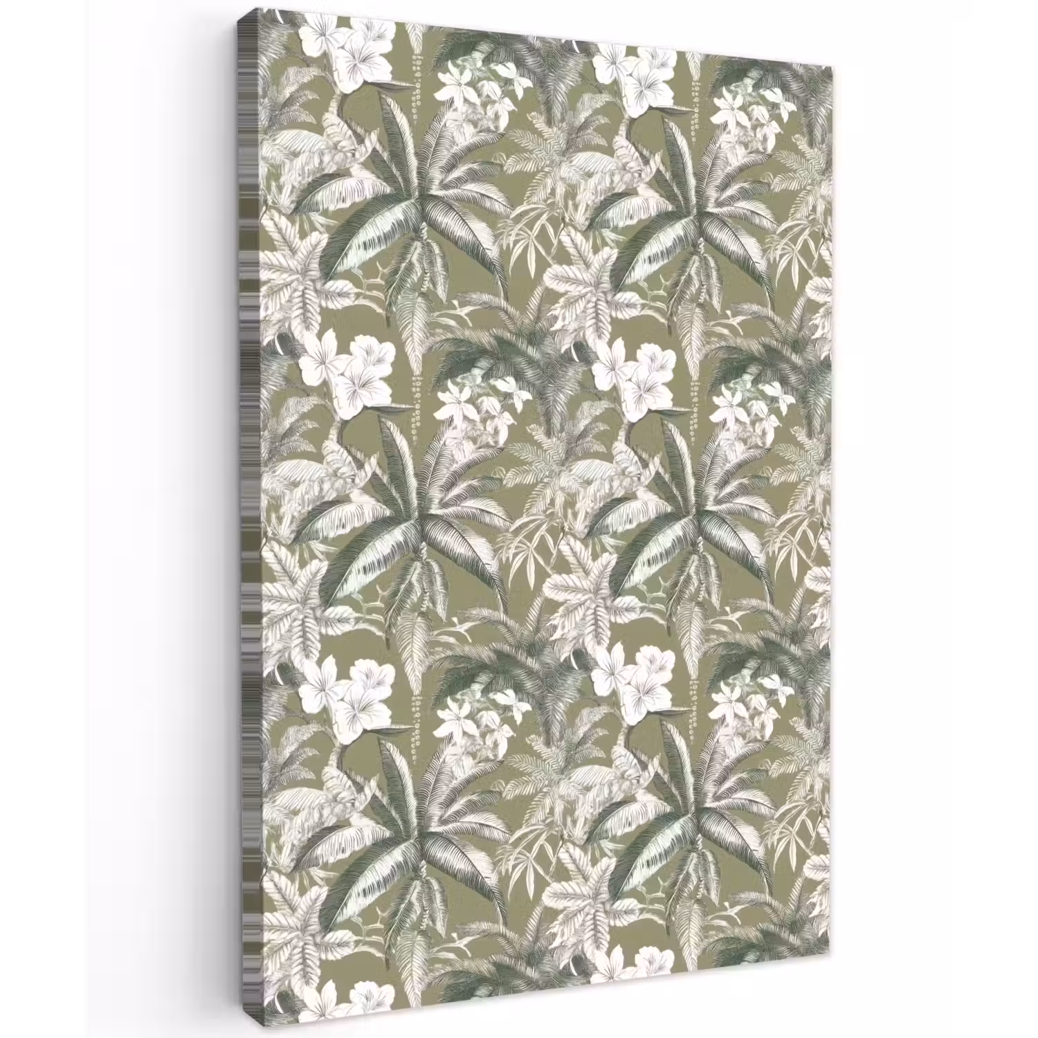 Botanisch - Bloemen - Groen Tuinposter op houten frame 2 cm dik klein 841 -3d