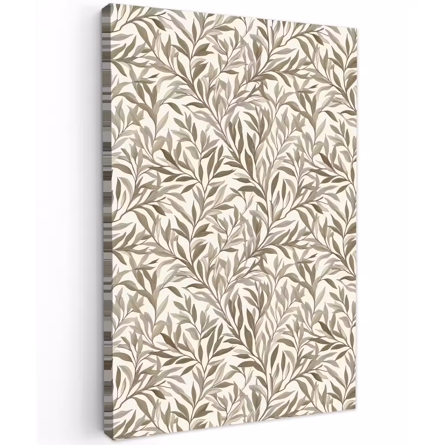 Takken - Botanisch - Taupe Tuinposter op houten frame 2 cm dik klein 841 -3d