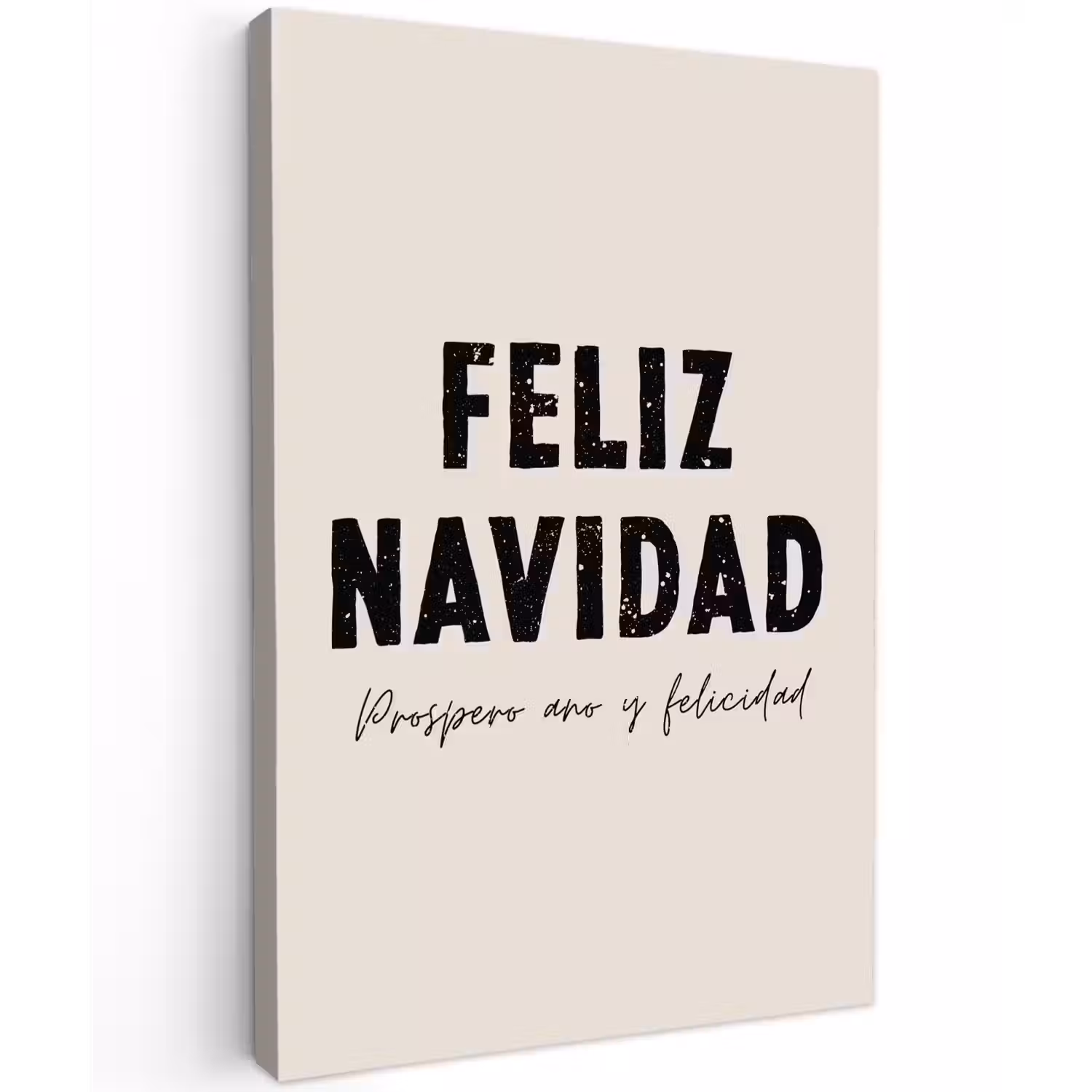 Kerst - Quotes - Feliz navidad - Kerstmis - Feestdagen Tuinposter op houten frame 2 cm dik klein -3d
