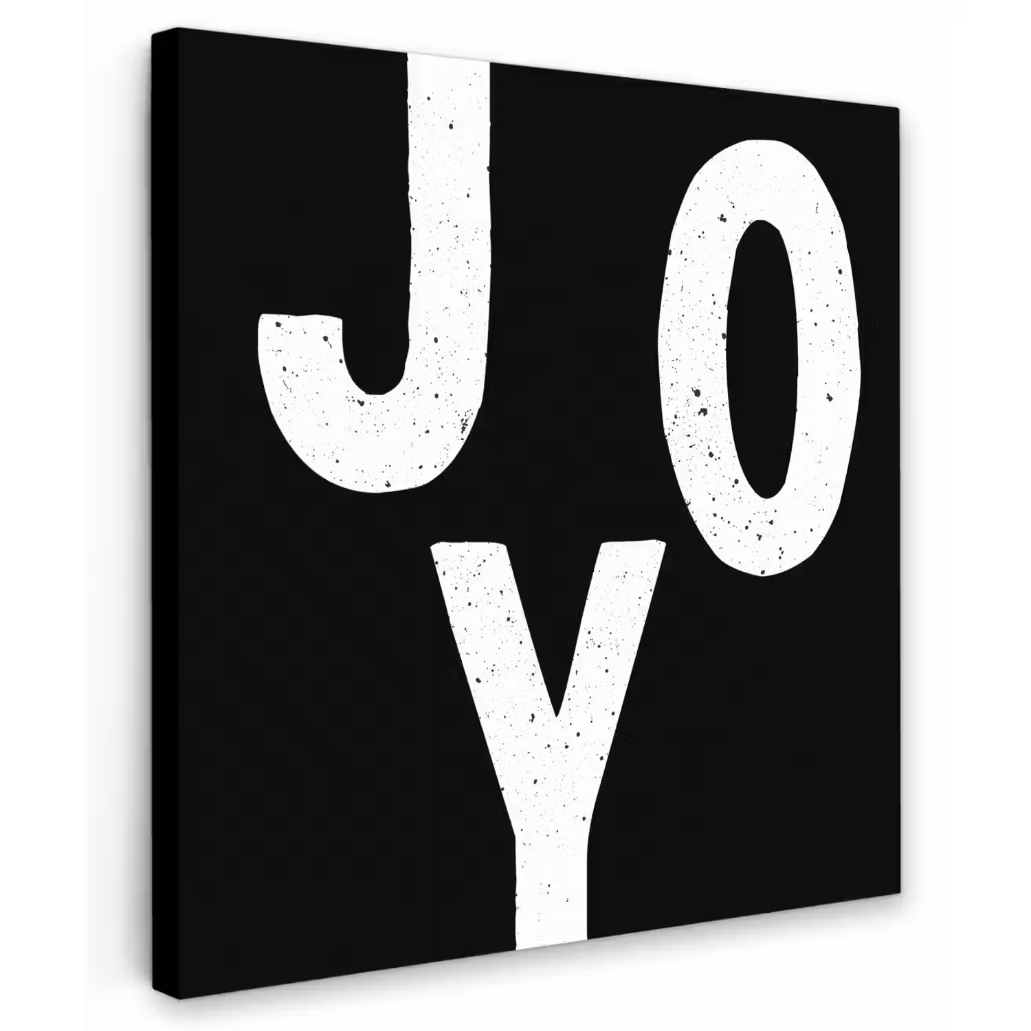 Kerstmis - Quotes - Joy - Zwart - Feest Tuinposter op houten frame 2 cm dik klein -3d