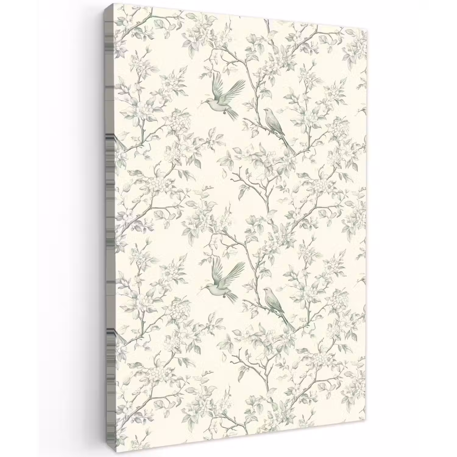 Klassiek - Vogels - Groen Tuinposter op houten frame 2 cm dik klein 841 -3d