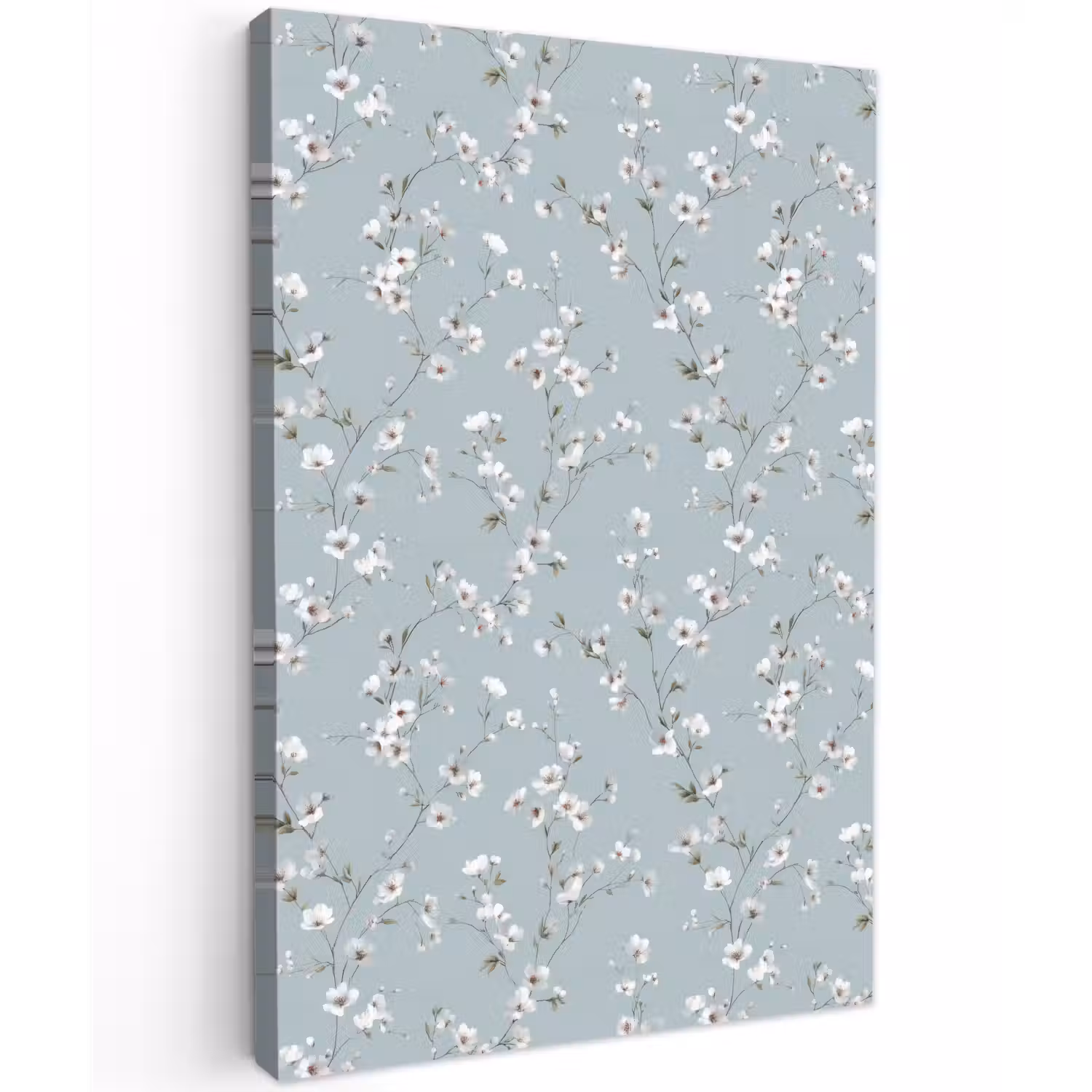 Klassiek - Bloemen - Blauw Tuinposter op houten frame 2 cm dik klein 841 -3d