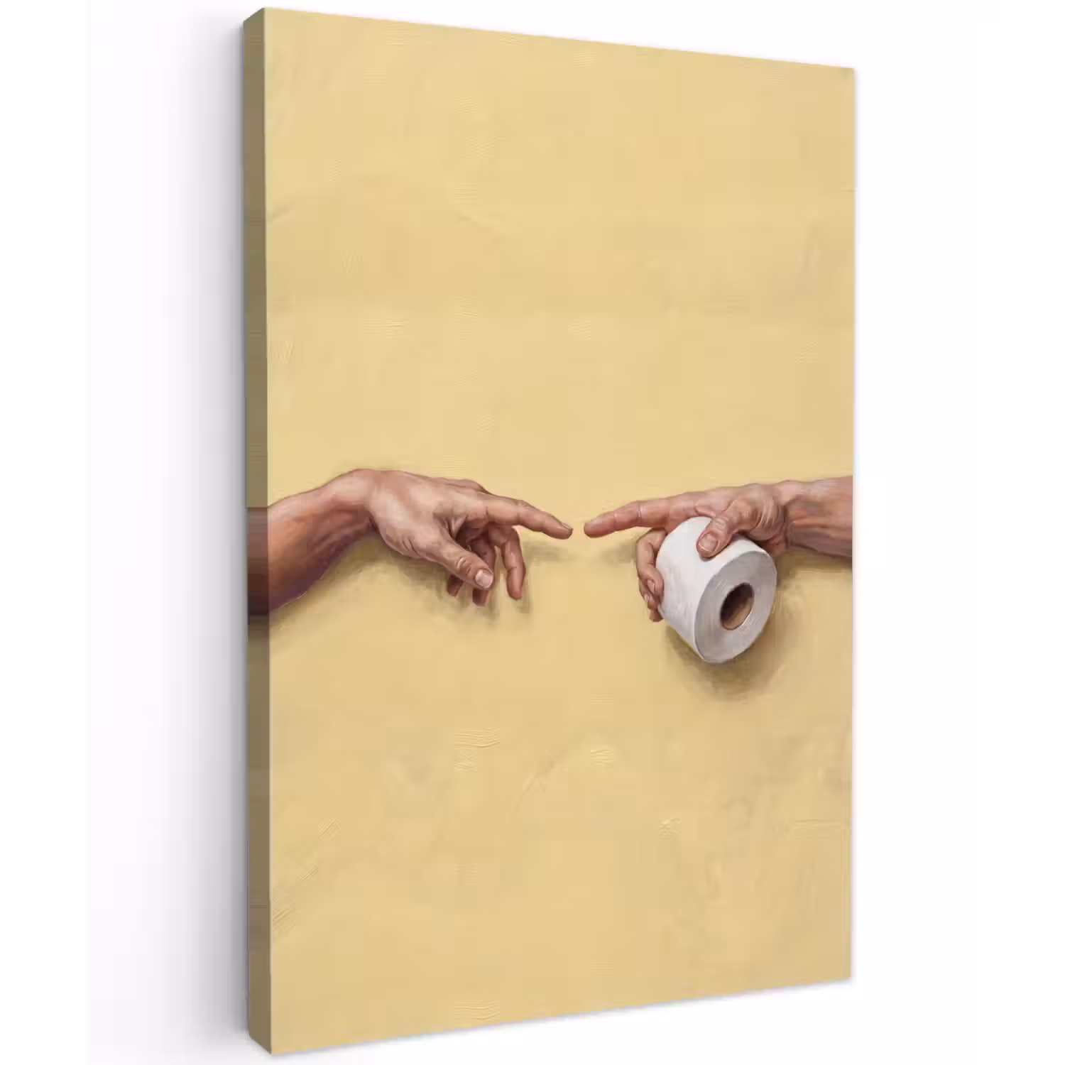 Klassiek - Kunst - Humor Tuinposter op houten frame 2 cm dik klein -3d