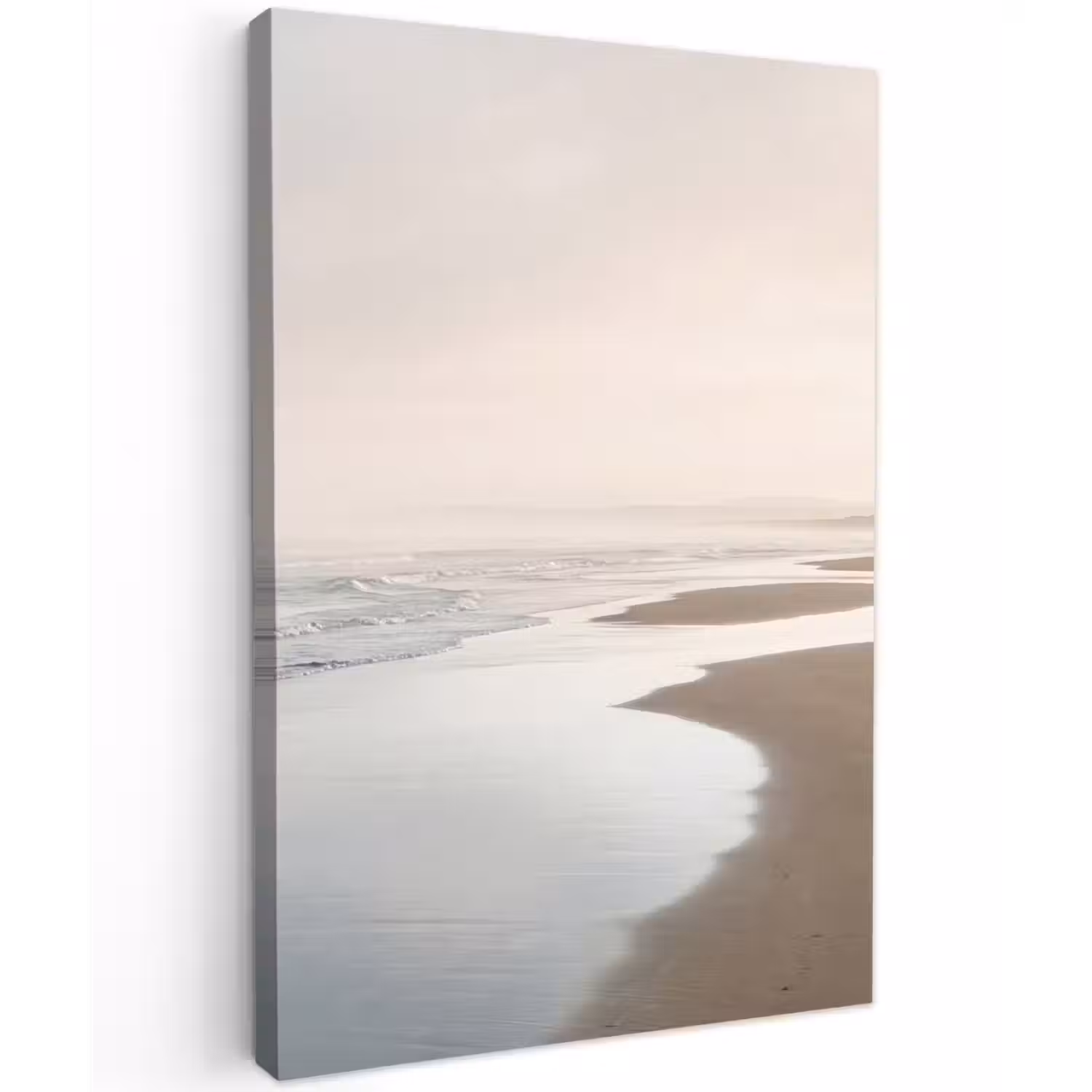 Kustlijn - Strand - Oceaan Tuinposter op houten frame 2 cm dik klein -3d