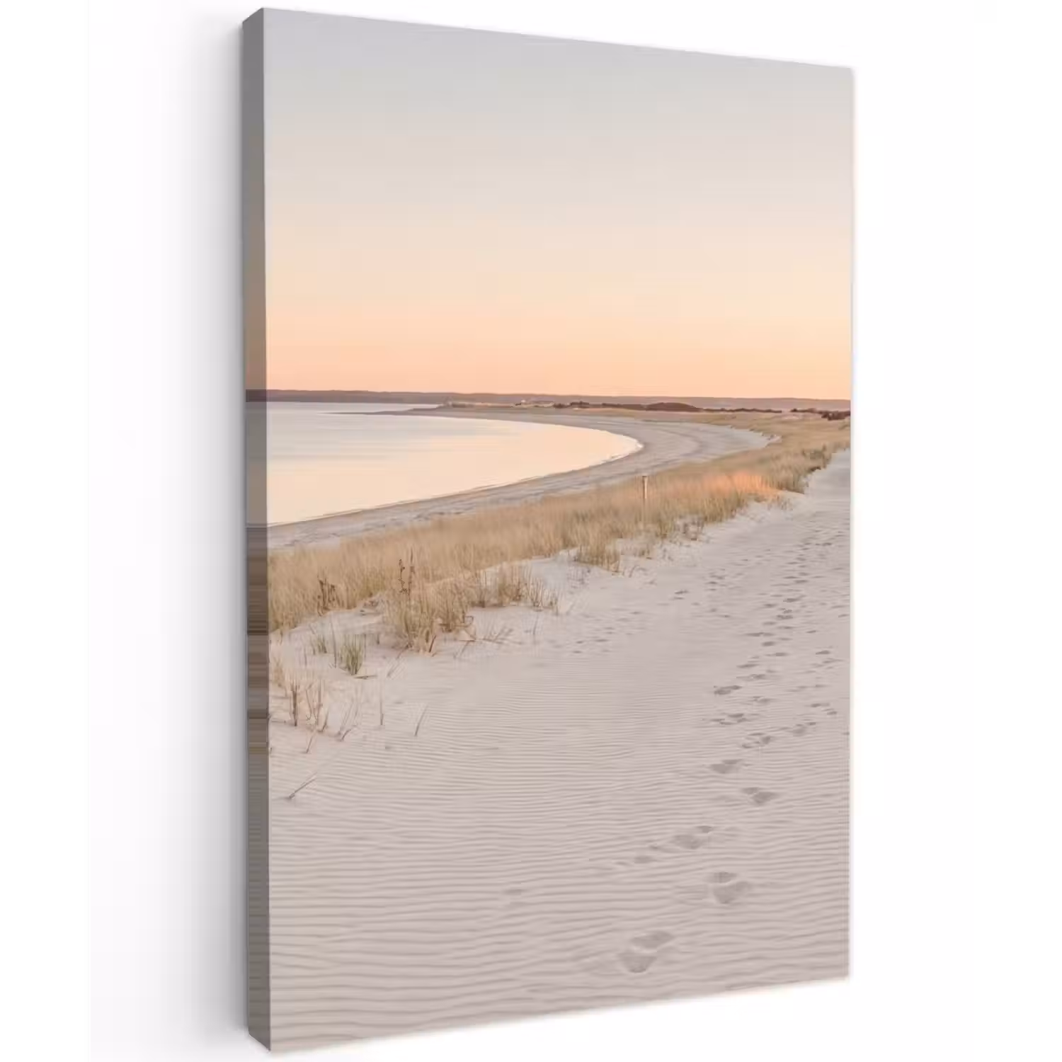 Kustlijn - Horizon - Hek Tuinposter op houten frame 2 cm dik klein -3d
