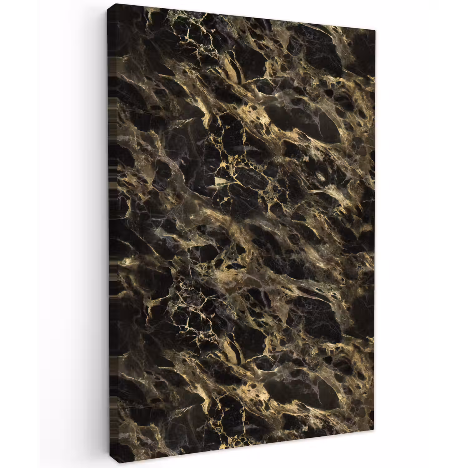 Kristal - Goud - Zwart - Marmer Tuinposter op houten frame 2 cm dik klein 841 -3d