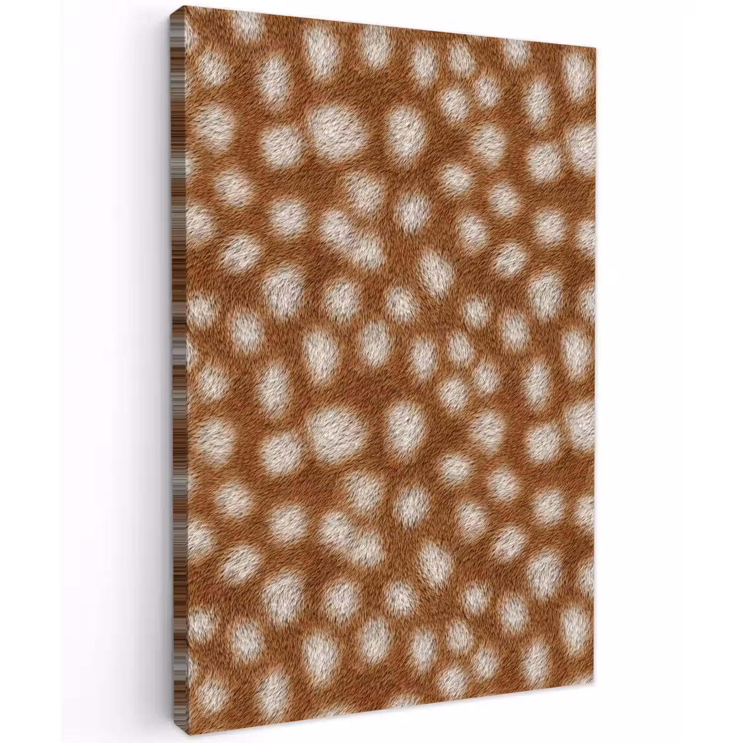 Hert - Bruin - Vacht Tuinposter op houten frame 2 cm dik klein 841 -3d
