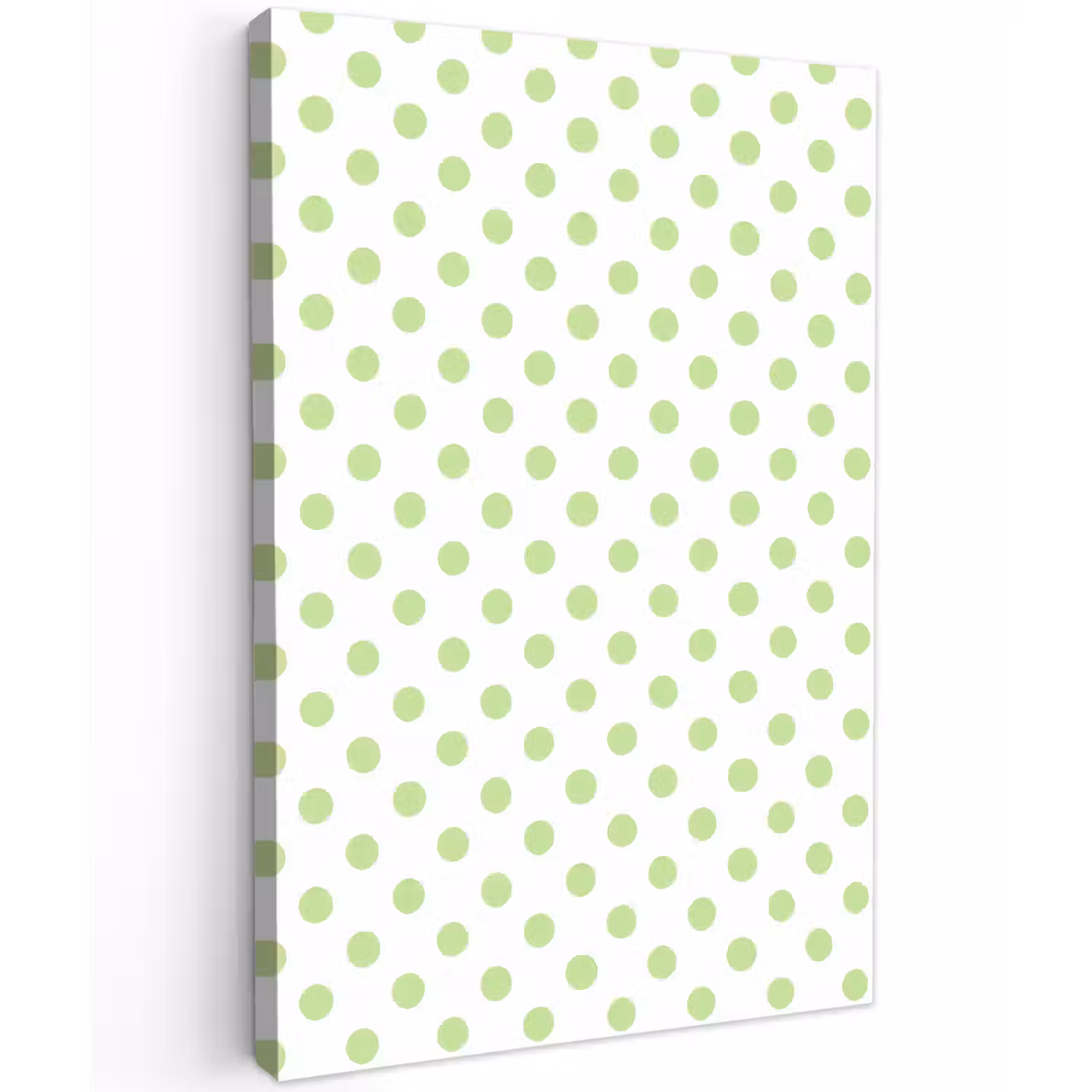 Dots - Klassiek - Groen Tuinposter op houten frame 2 cm dik klein 841 -3d