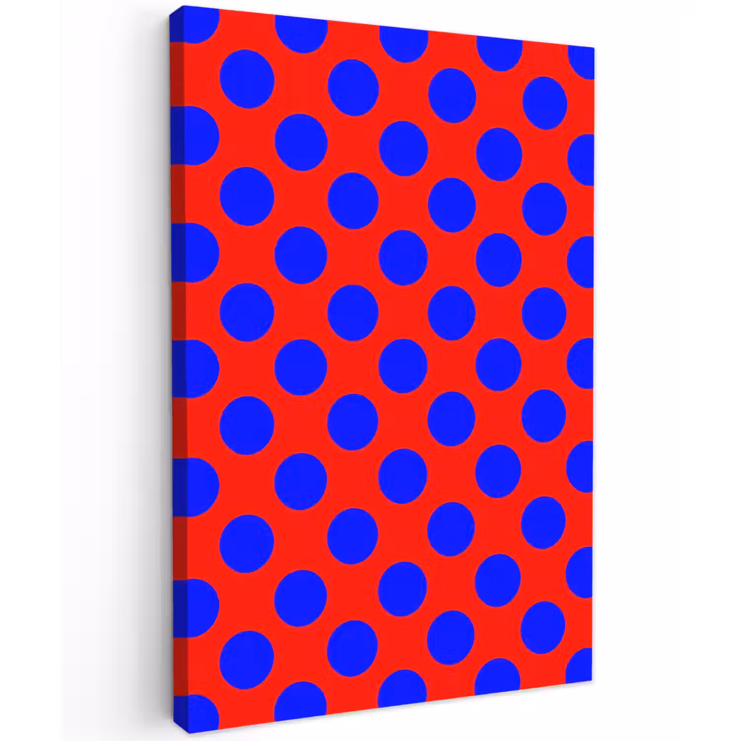 Dots - Klassiek - Rood Tuinposter op houten frame 2 cm dik klein 841 -3d