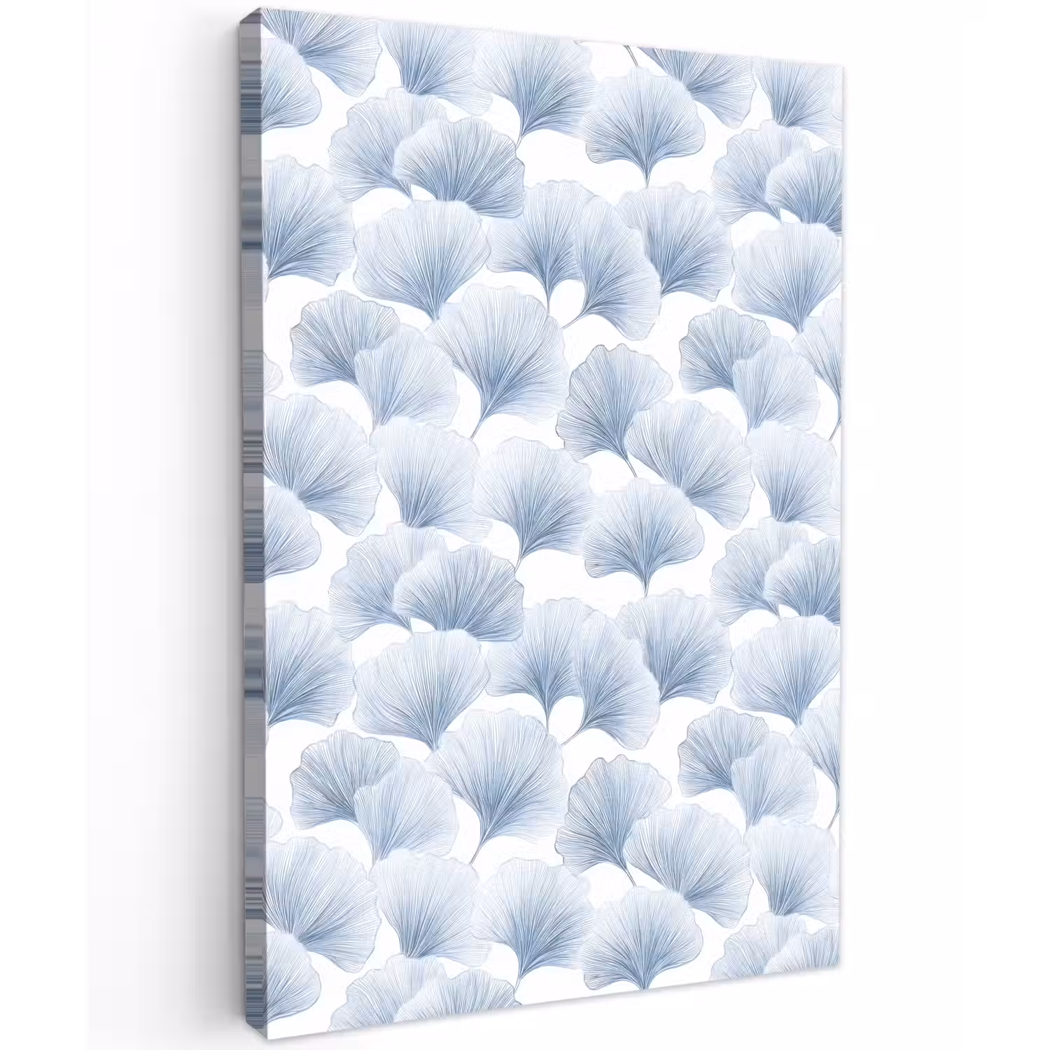 Waaier - Modern - Blauw Tuinposter op houten frame 2 cm dik klein 841 -3d
