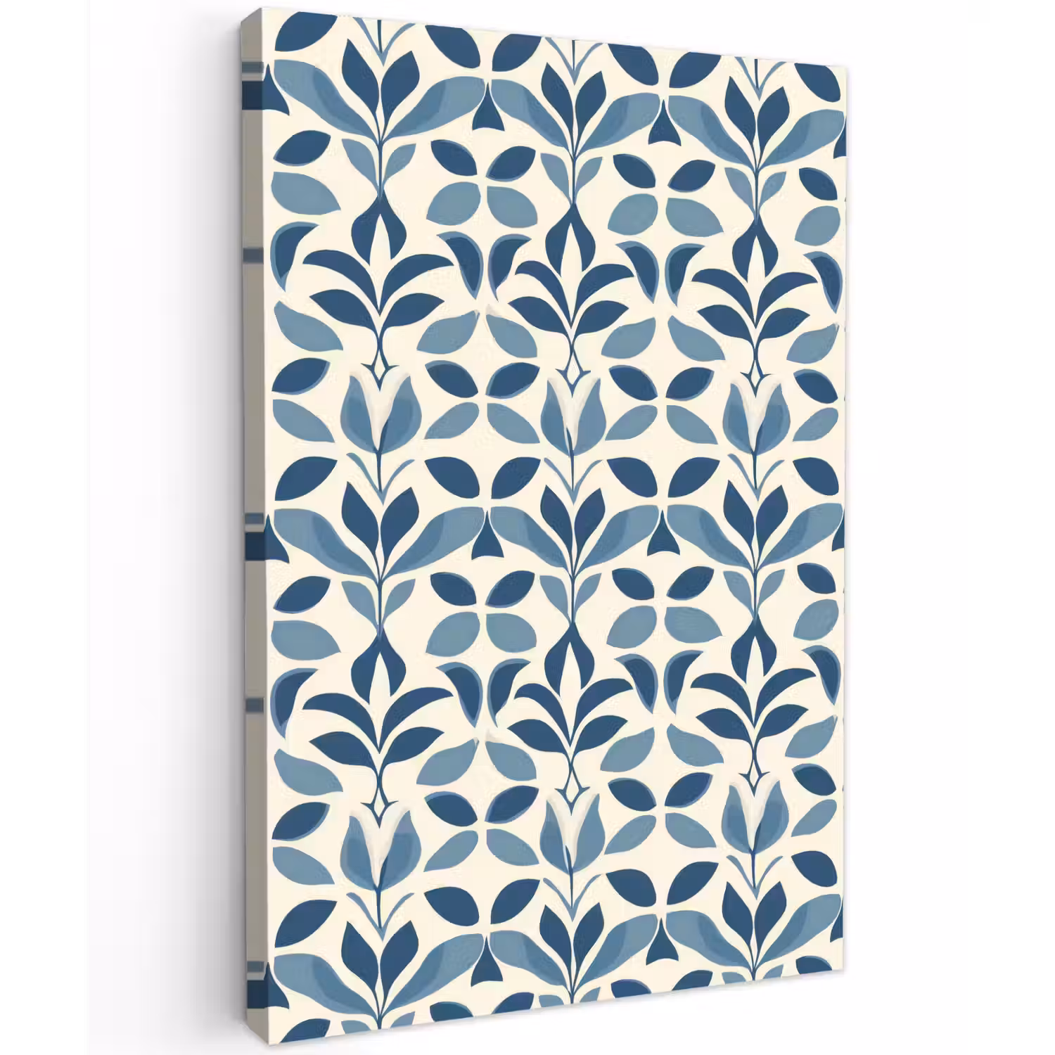 Flora - Modern - Blauw Tuinposter op houten frame 2 cm dik klein 841 -3d
