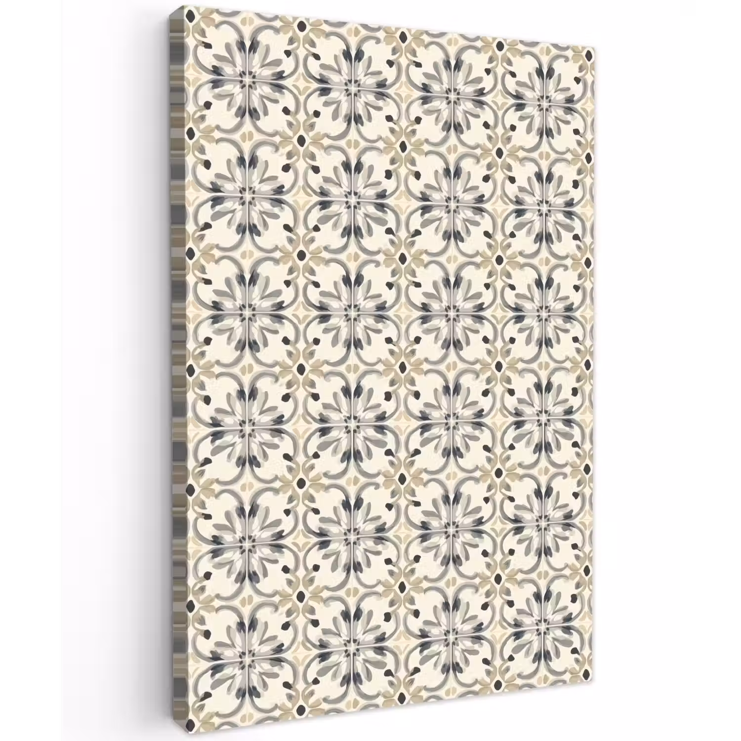 Floraal - Patroon - Kleurrijk Tuinposter op houten frame 2 cm dik klein 841 -3d