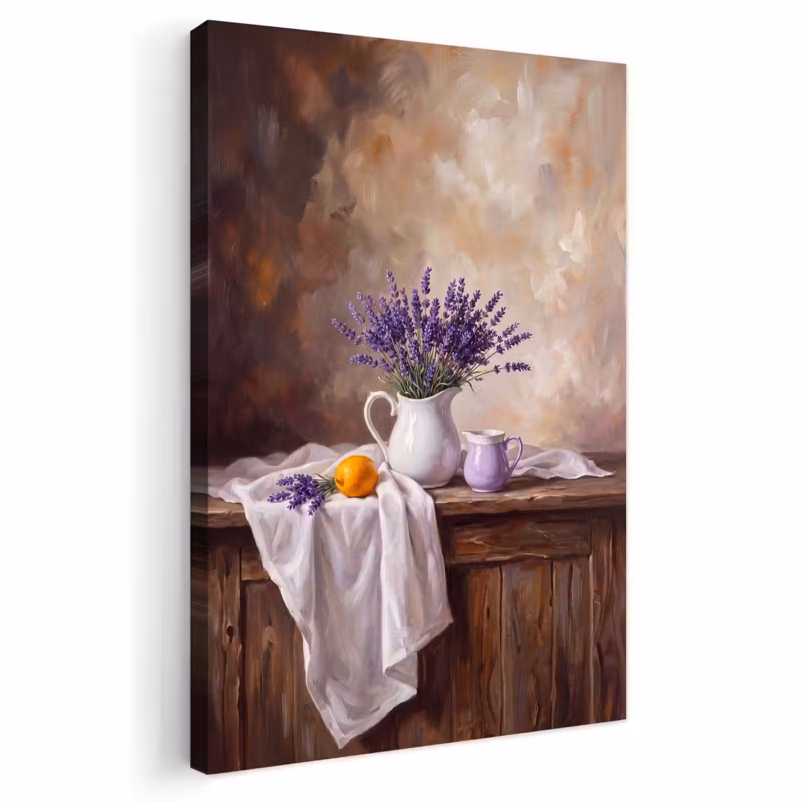 Outdoor Canvas Print - Flowers - Still Life - Purple - Bloemen - Stilleven - Paars Tuinposter op houten frame 2 cm dik klein