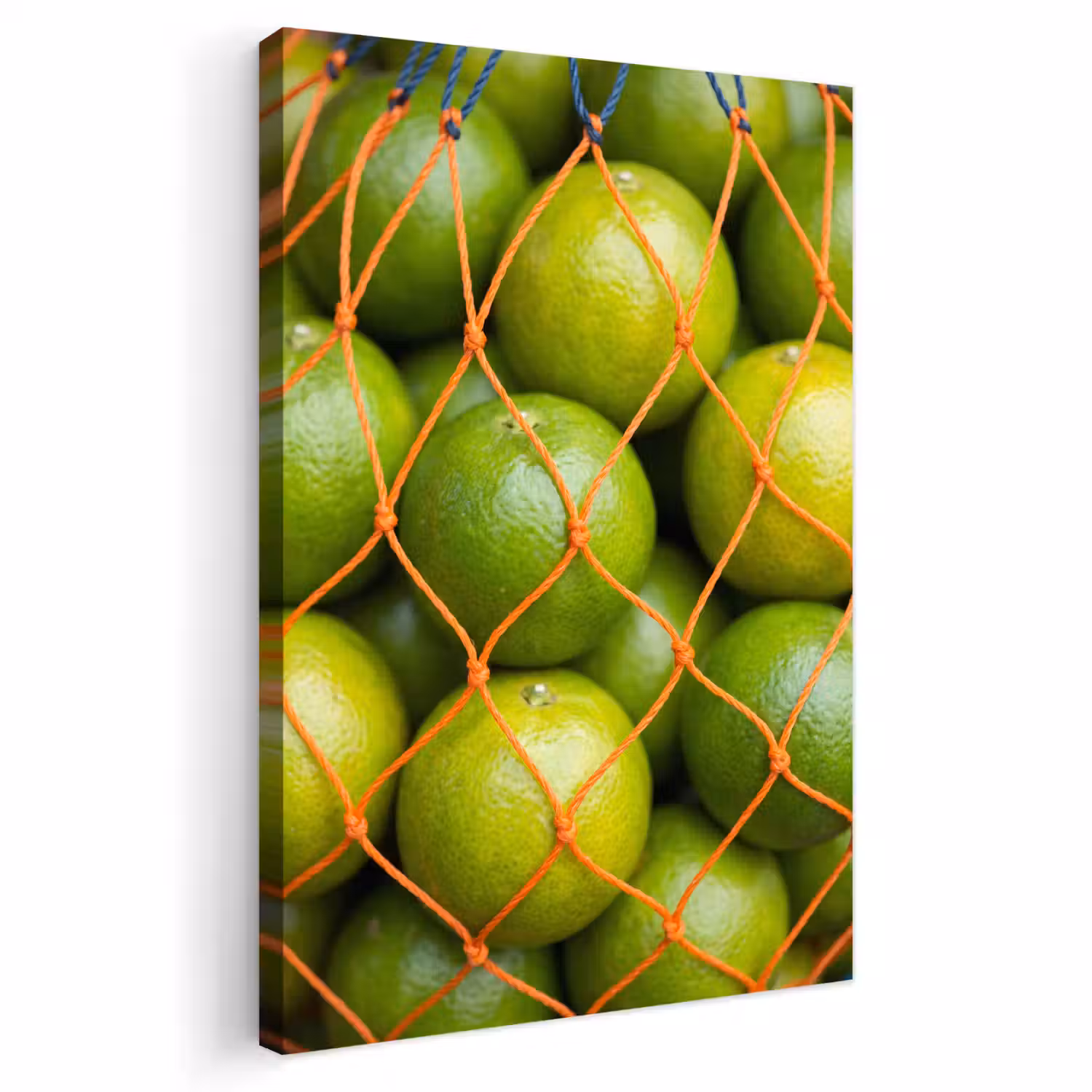 Eten - Net - Groen - Markt Tuinposter op houten frame 2 cm dik klein -3d