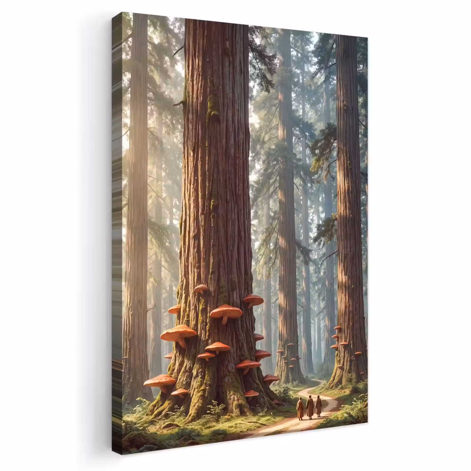 Outdoor Canvas Print - Forest - Trees - Nature - Bos - Bomen - Natuur Tuinposter op houten frame 2 cm dik klein