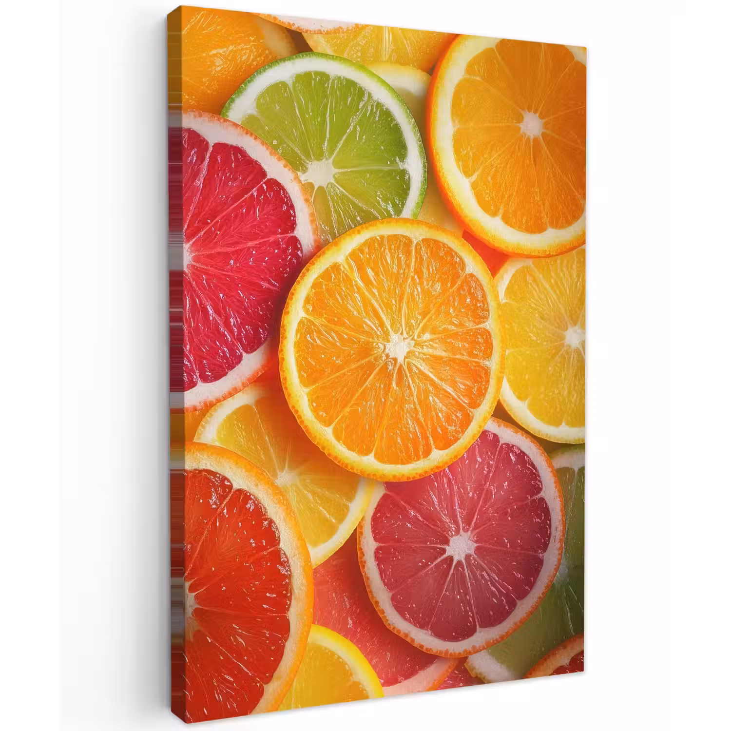 Fruit - Kleurrijk - Close up Tuinposter op houten frame 2 cm dik klein -3d