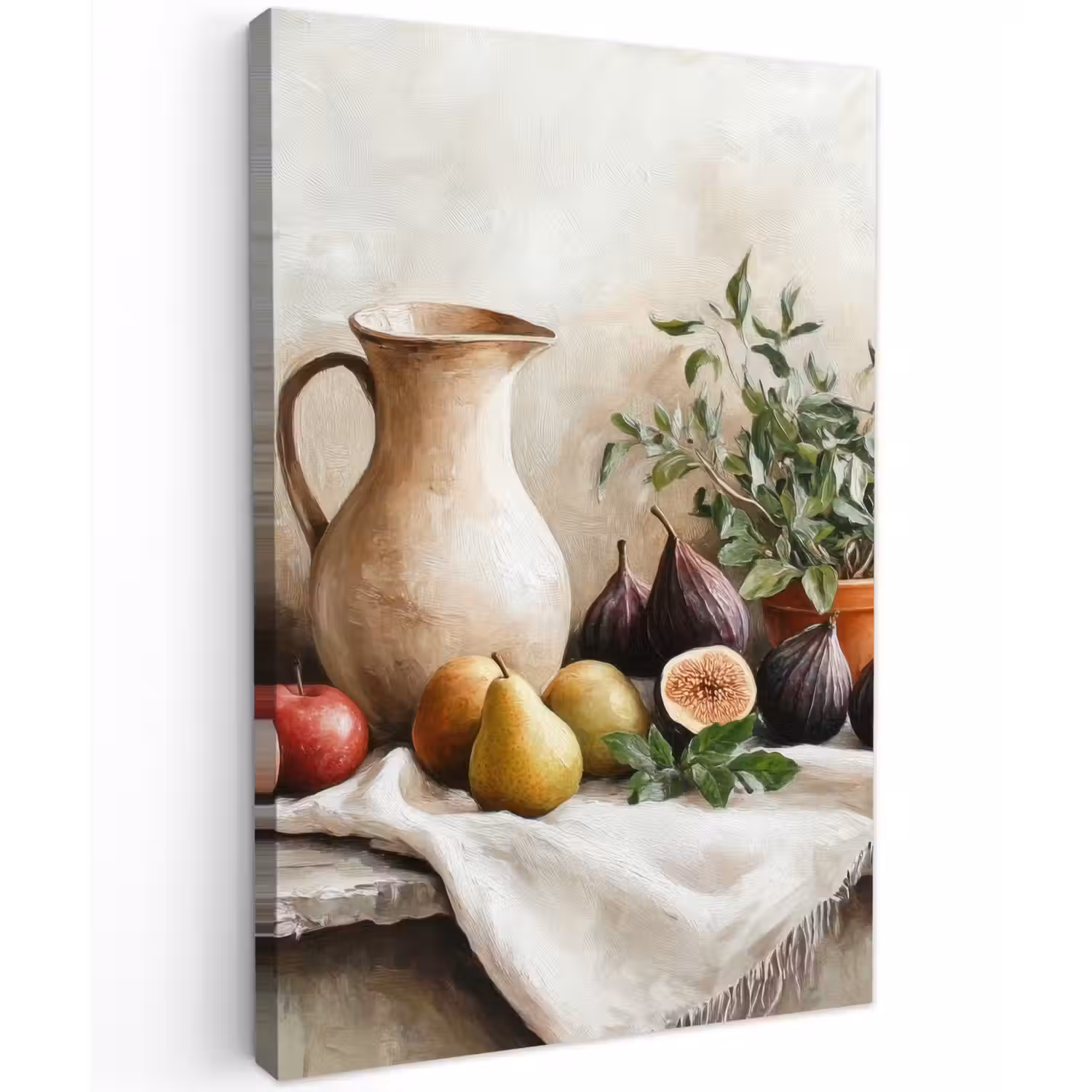Fruit - Kruiden - Landelijk Tuinposter op houten frame 2 cm dik klein -3d