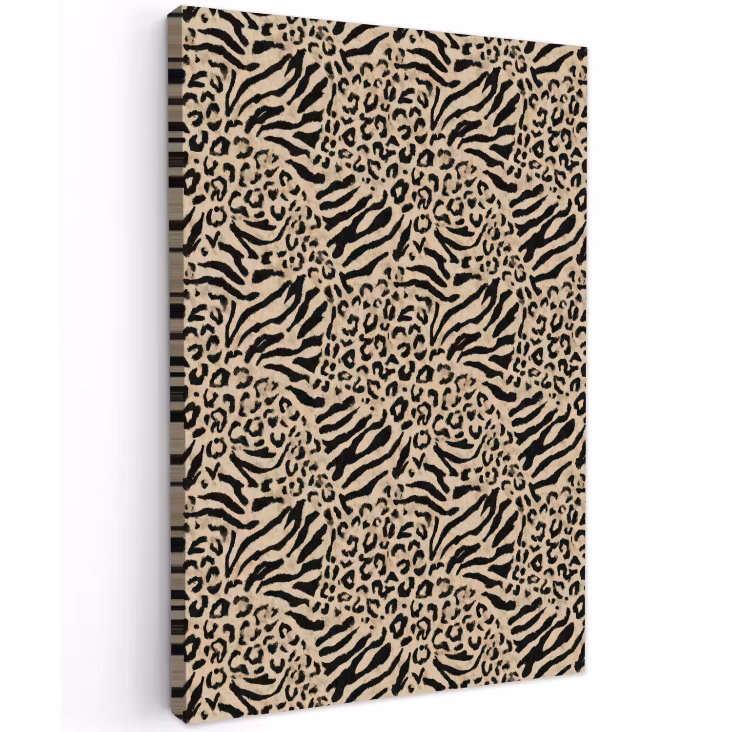 Giraf - Zebra - Motief - Bruin Tuinposter op houten frame 2 cm dik klein 841 -3d